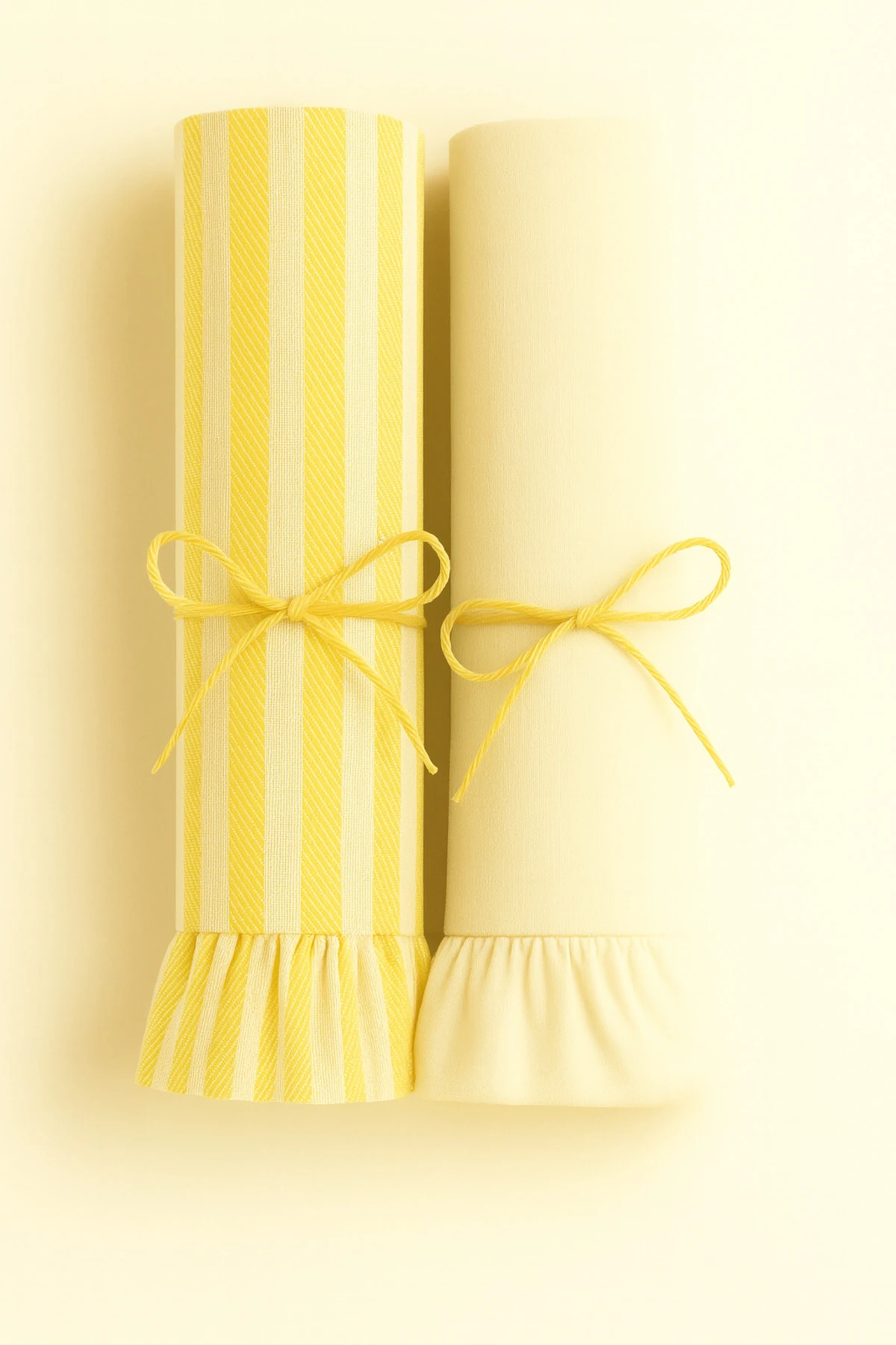 2’li Keten Mutfak Havlusu / Kurulama Bezi | 45x60 cm - sarı