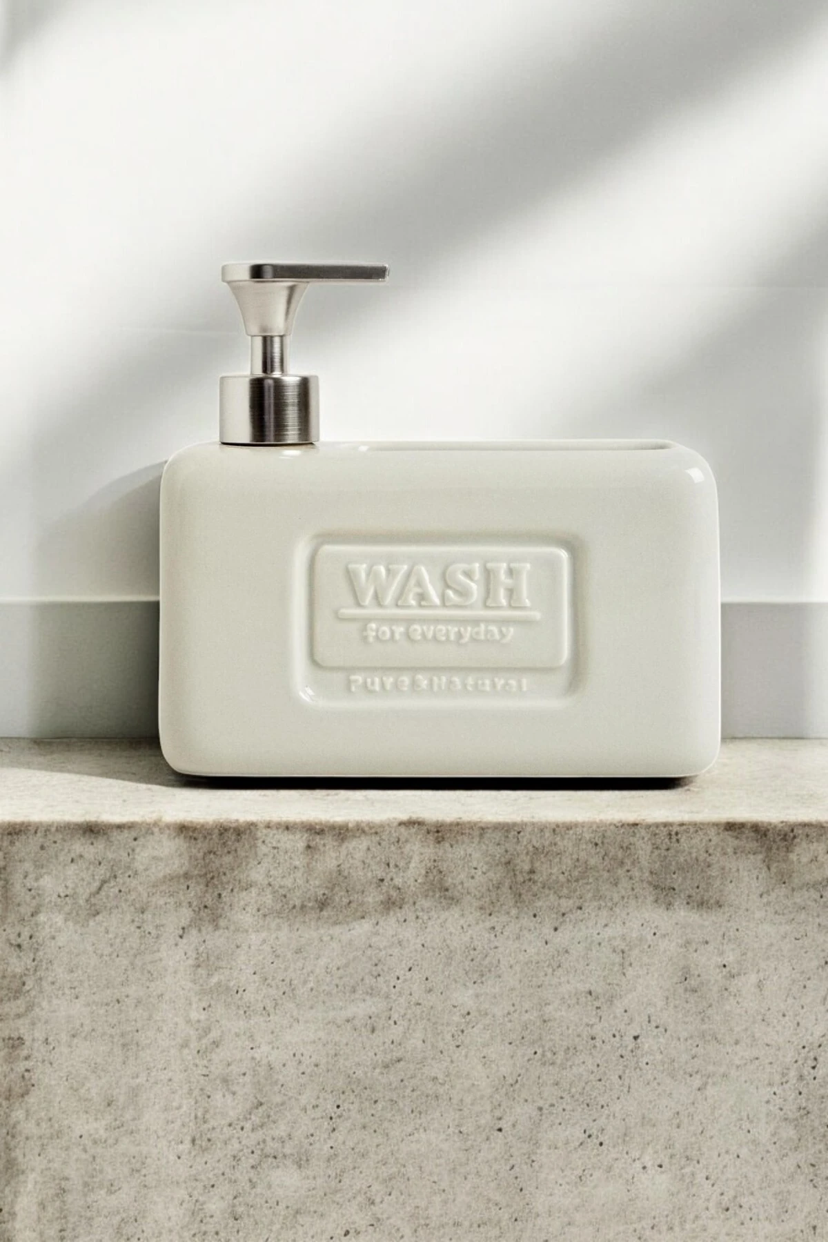 Sünger Hazneli Mutfak Sabunluk - 750 Ml Sıvı Sabunluk Seti - gri