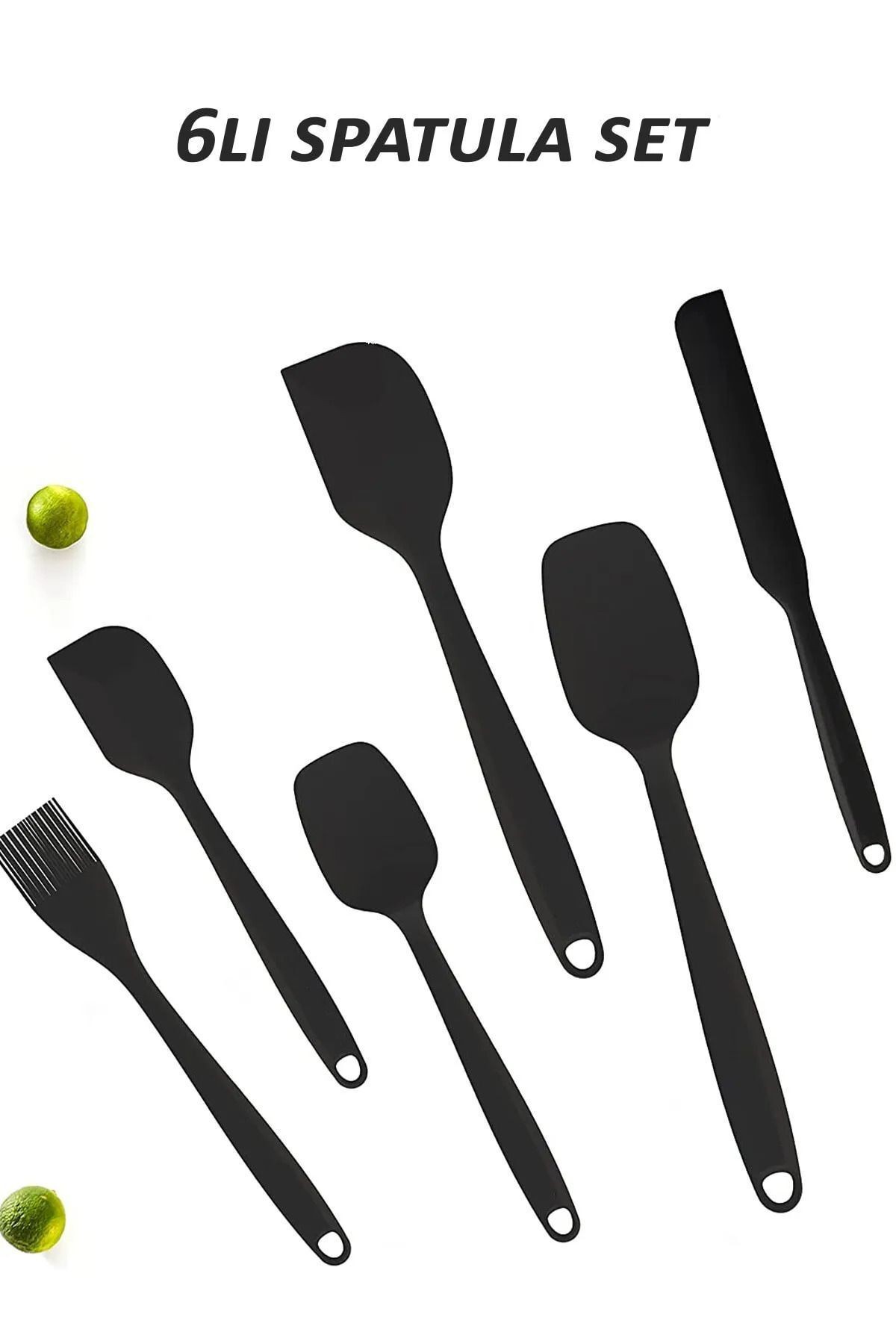 13 Parça Silikon ve Teflon Spatula Seti | Pişirme ve Servis Gereçleri
