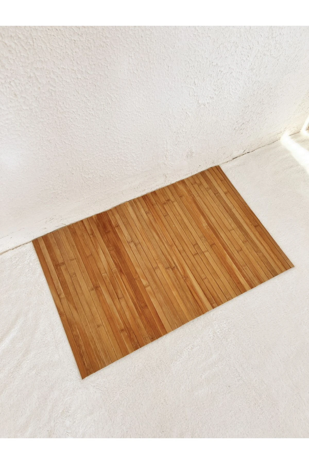 Naturel Bambu Kaydırmaz Banyo Matı 80 x 50 cm