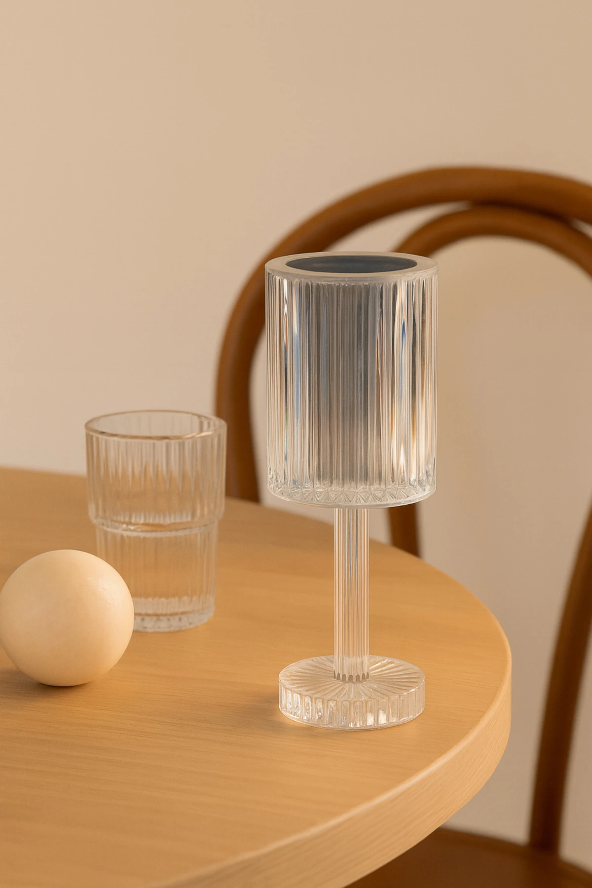 RGB Kristal Görünümlü Dokunmatik Şarjlı Masa Lambası – Renkli Işıklı USB LED Gece Lambası 2000 mAh