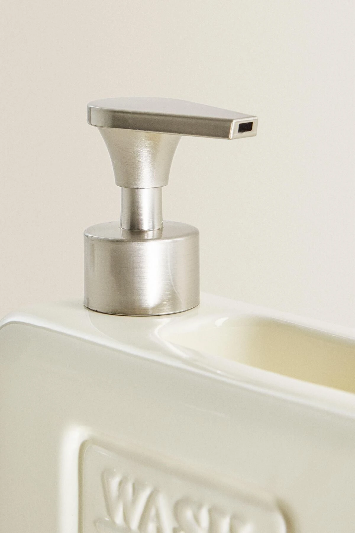 Sünger Hazneli Mutfak Sabunluk - 750 Ml Sıvı Sabunluk Seti - bej