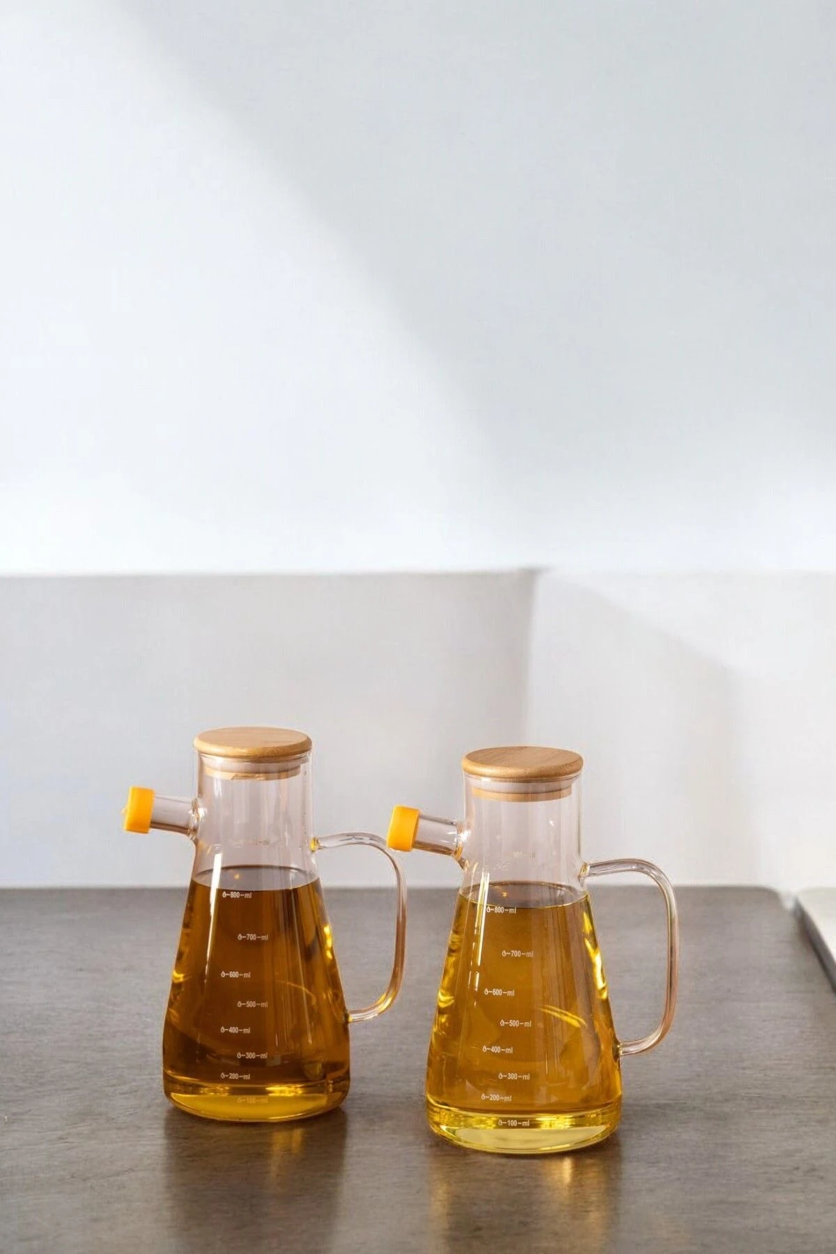 Mutfak Seti – Silikon Mutfak Gereçleri, Bambu Baharatlık ve 2’li Yağlık Takımı - Siyah