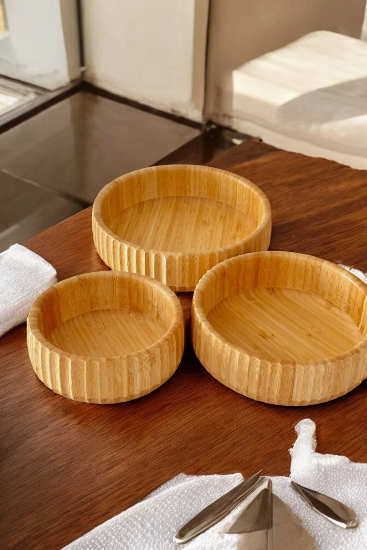 Bambu Kase Seti - Bambu Salata Kasesi - Bambu Çerezlik