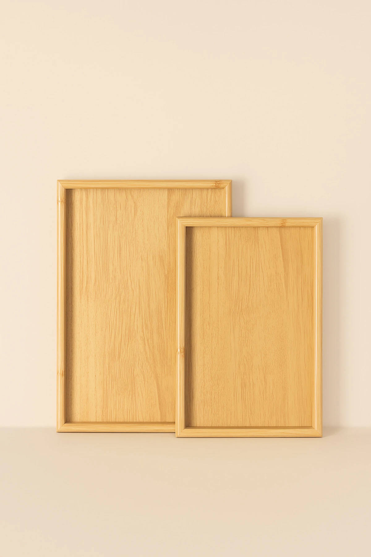 2’li Bambu Tepsi Seti | Doğal Servis Tepsisi