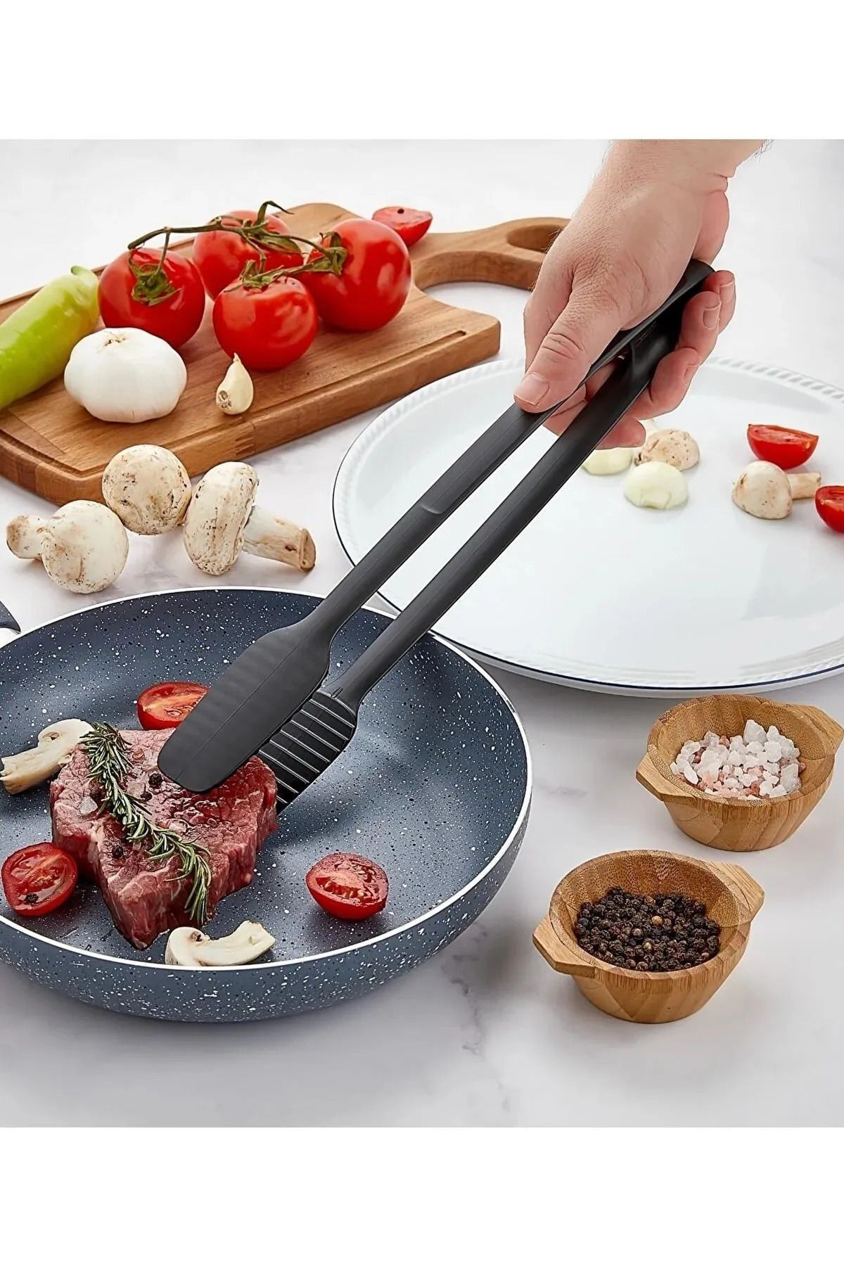 13 Parça Silikon ve Teflon Spatula Seti | Pişirme ve Servis Gereçleri