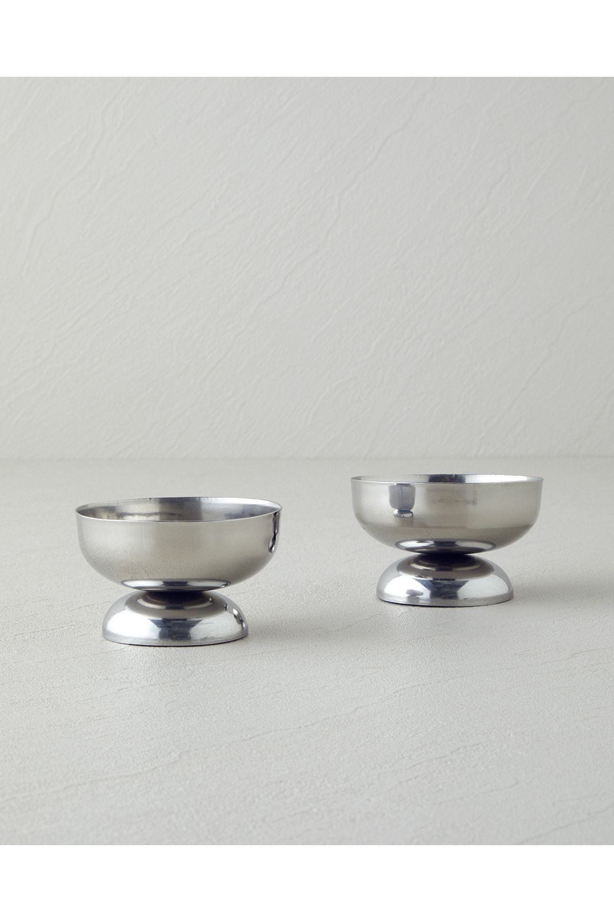 Paslanmaz Çelik 2'li Kase 200 ml Silver - Dondurmalık, Çerezlik, Kahvaltılık