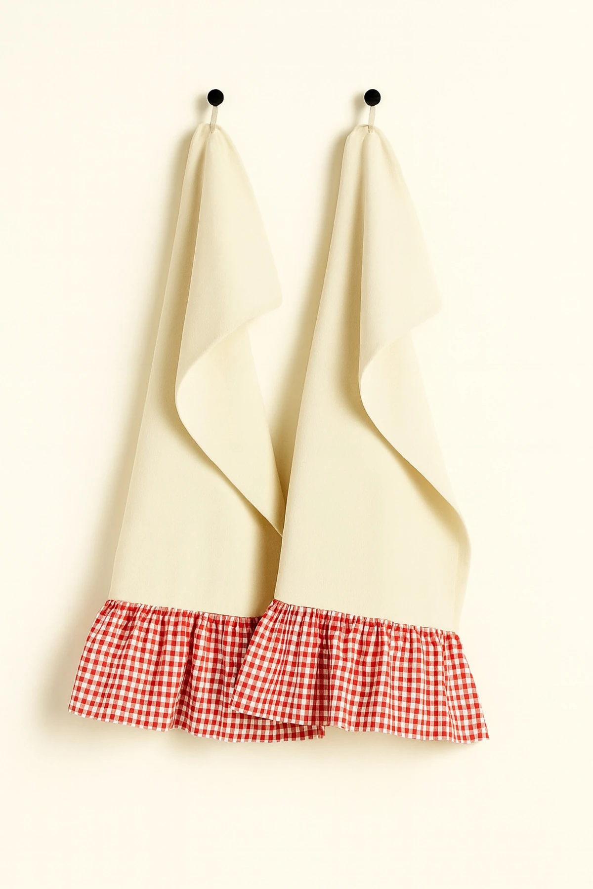 2’li Keten Mutfak Havlusu / Kurulama Bezi | 45x60 cm - bordo