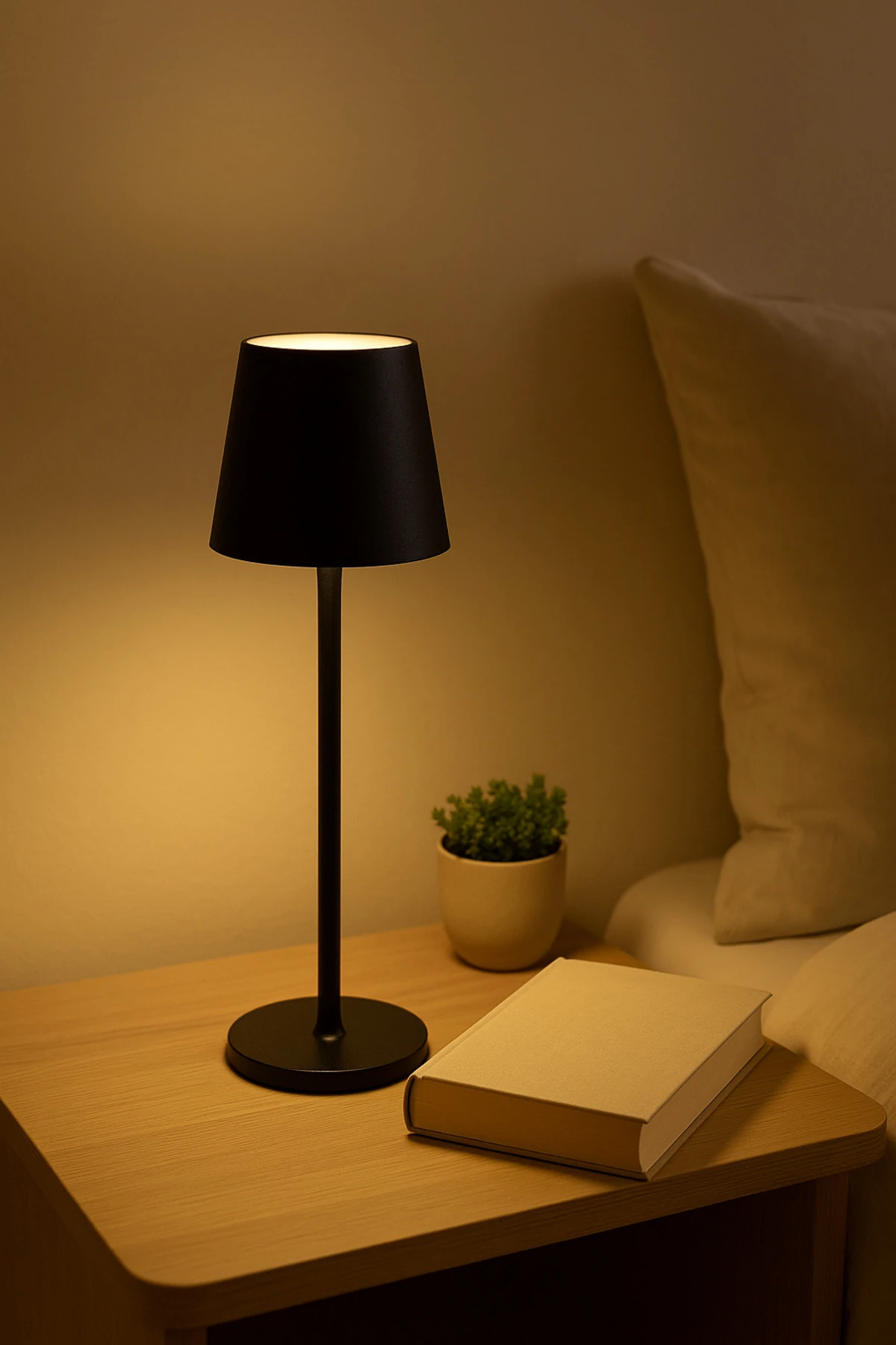 Metal Şarjlı Masa Lambası | Modern Masa ve Gece Lambası