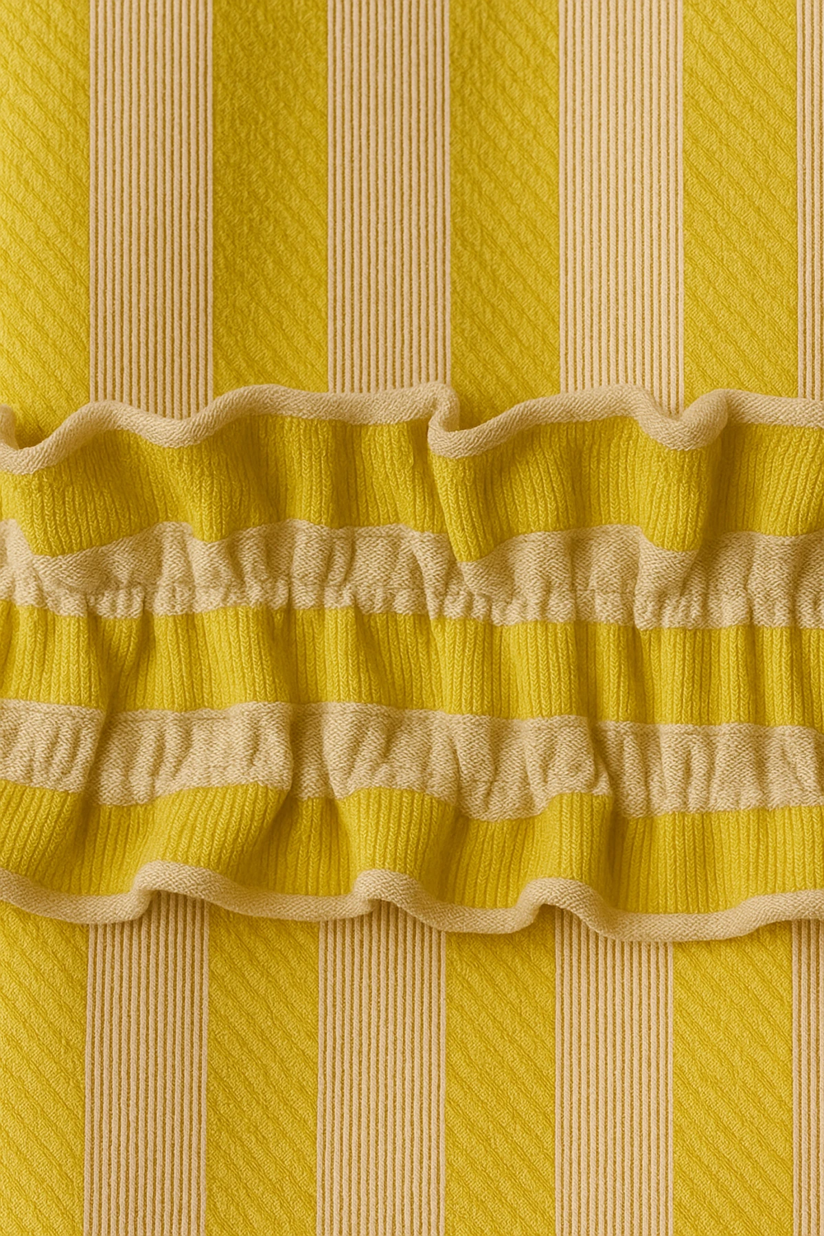 Çizgili Fırfırlı Kumaş Kaşıklık 2’li Set (Sarı / Pudra / Lacivert / Yeşil)