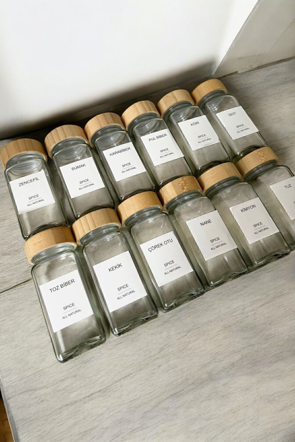 Mutfak Seti – Silikon Mutfak Gereçleri, Bambu Baharatlık ve 2’li Yağlık Takımı - Siyah