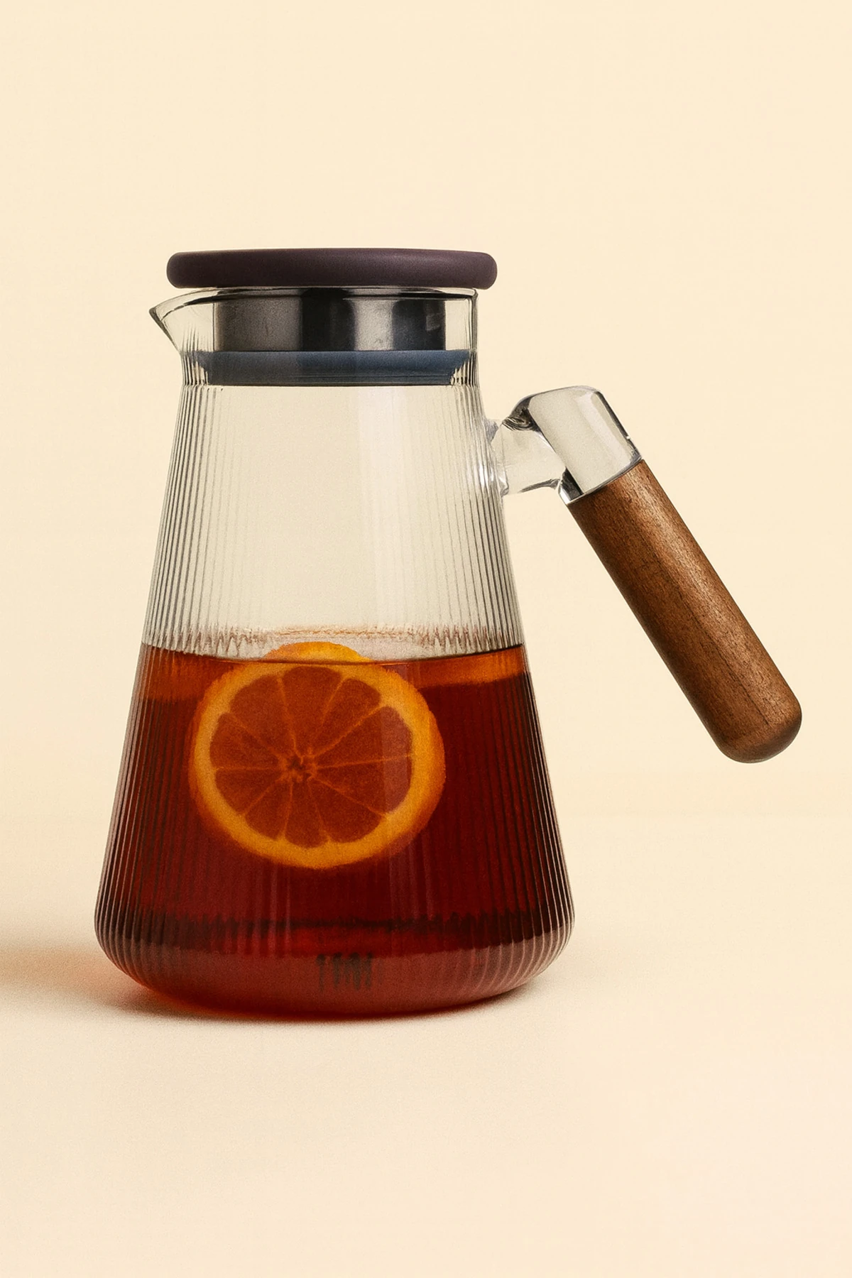 Akasya Kapaklı Borosilikat Cam Sürahi - 1800 ml Isıya Dayanıklı