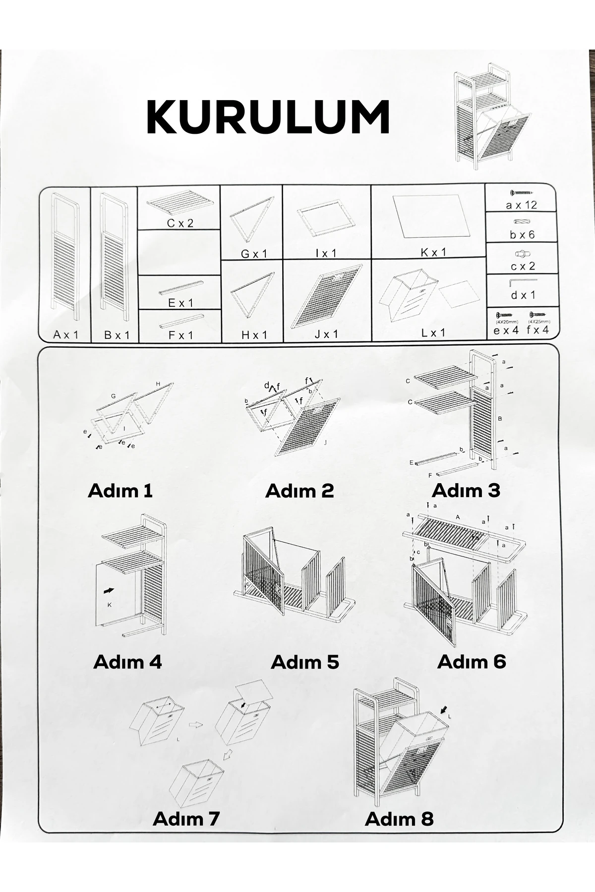 Bambudan Çok Amaçlı Sepetli Çamaşır Sepeti & Raf | 2 Katlı Banyo Düzenleyici