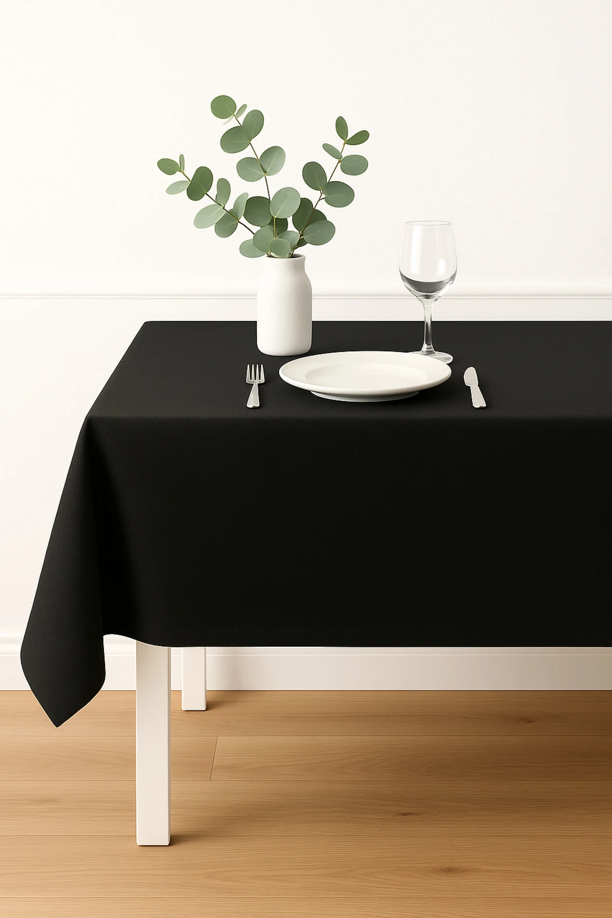 Dertsiz Duck Keten Masa Örtüsü | 4, 6 Kişilik ve Kare Masa Seçenekli