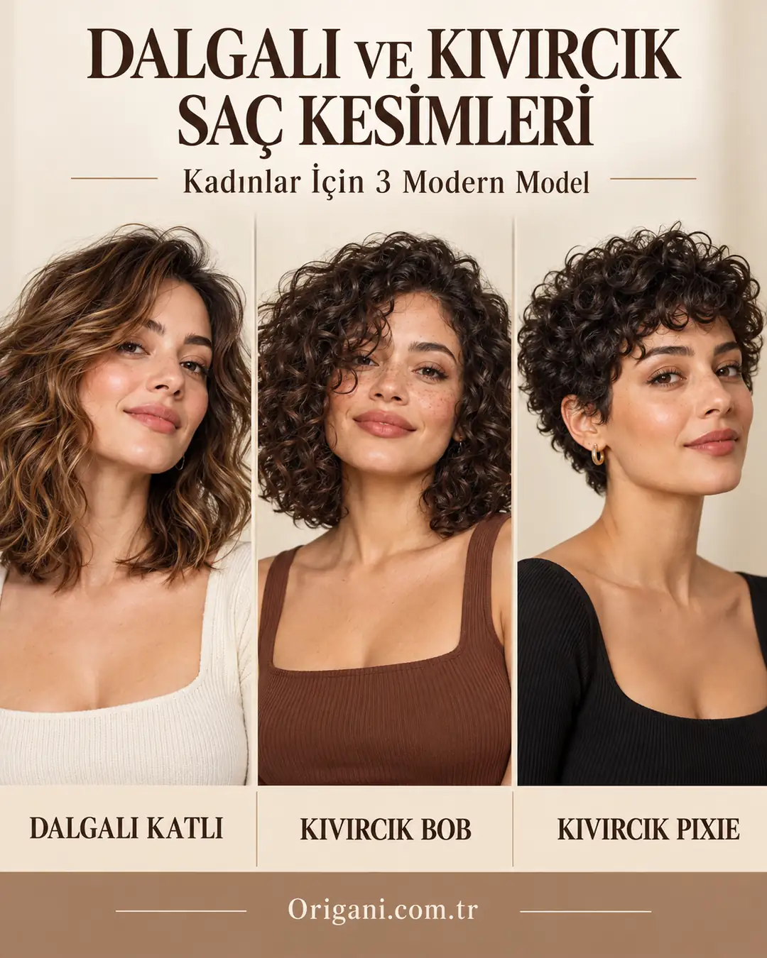 Dalgalı ve Kıvırcık Saçlar İçin Kadın Saç Kesim Modelleri