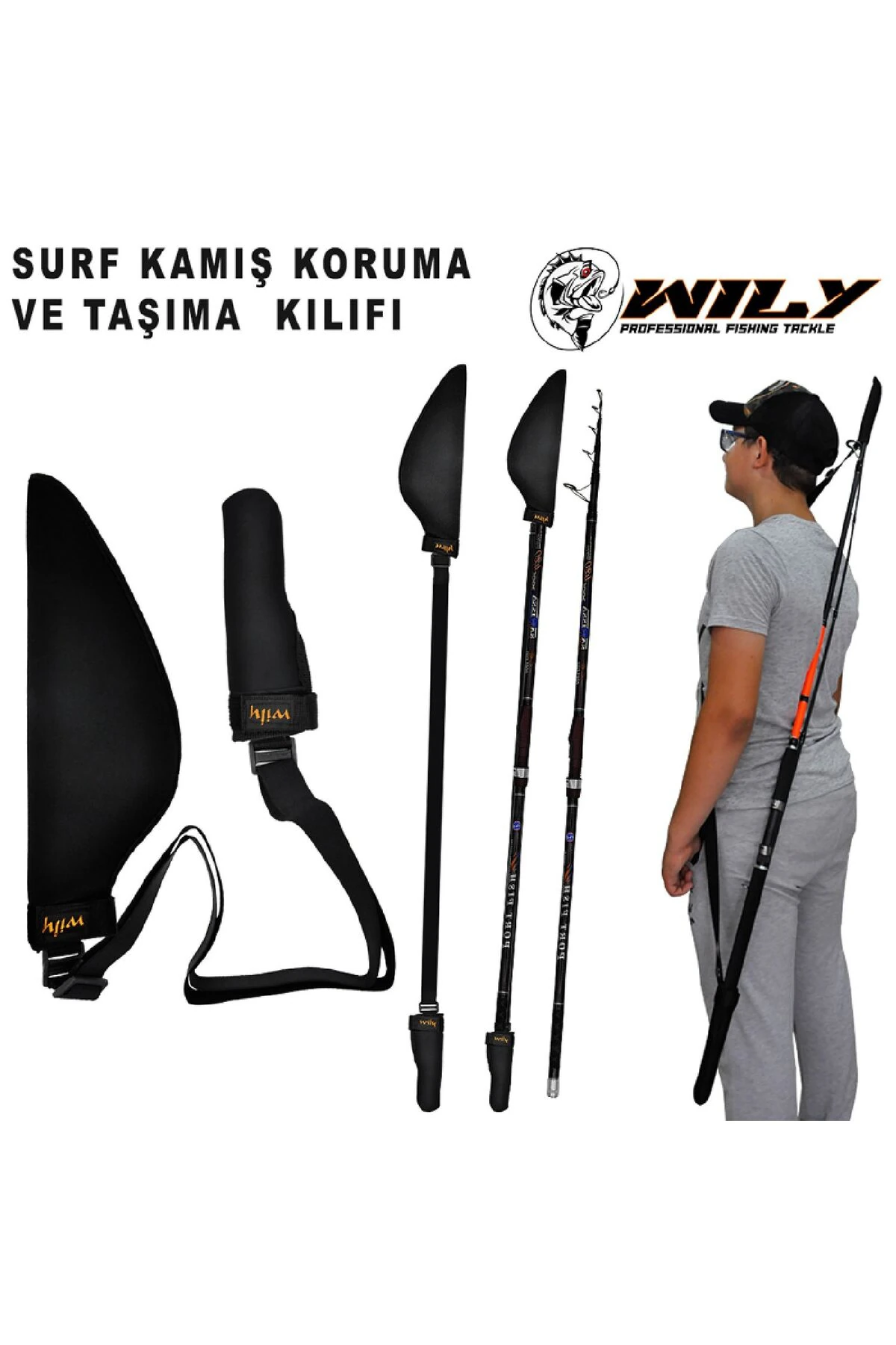 Neopren Surf Kamış Koruma ve Taşıma Kılıfı