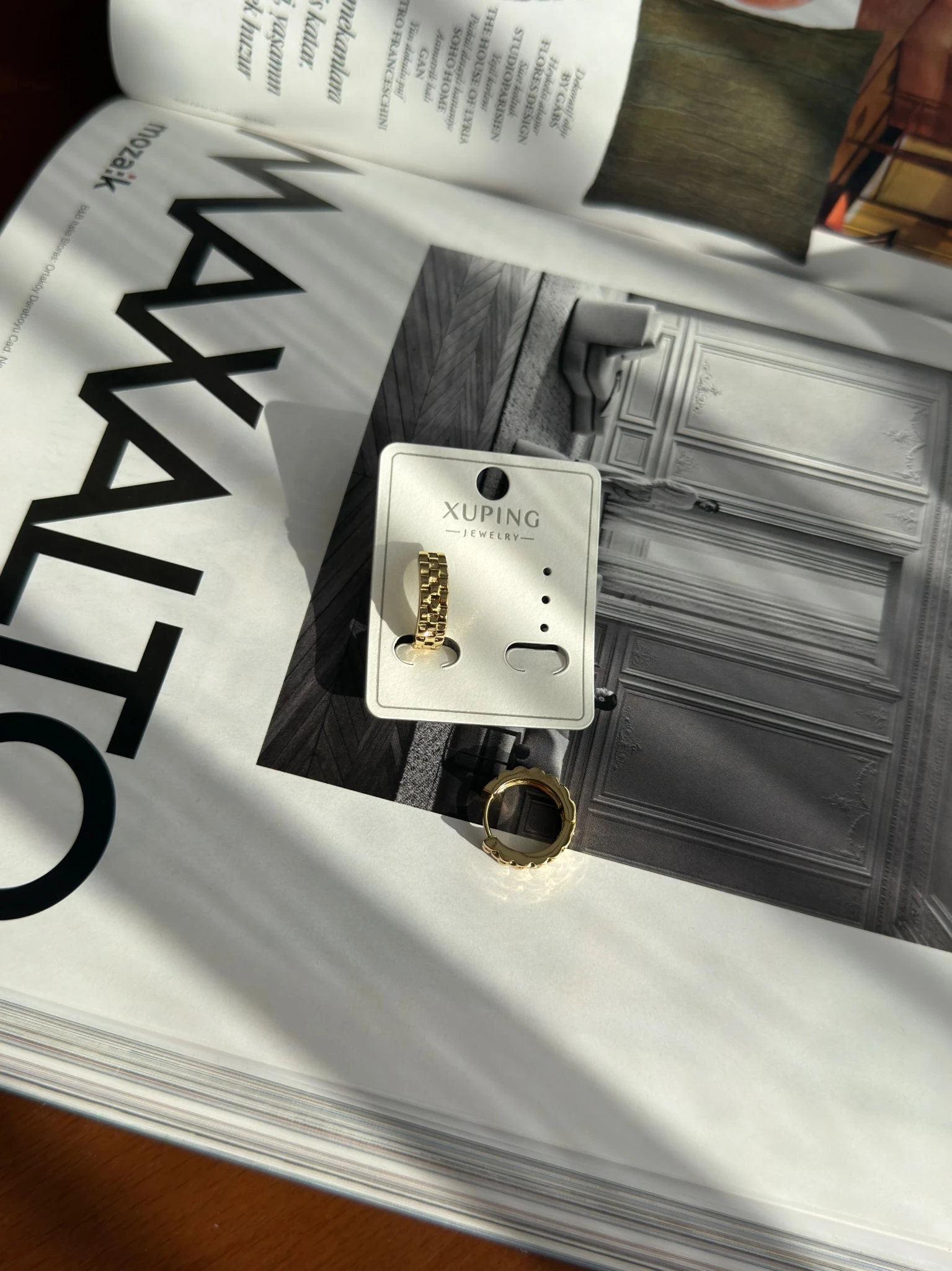 Vip 14K Hasır Halka Küpe