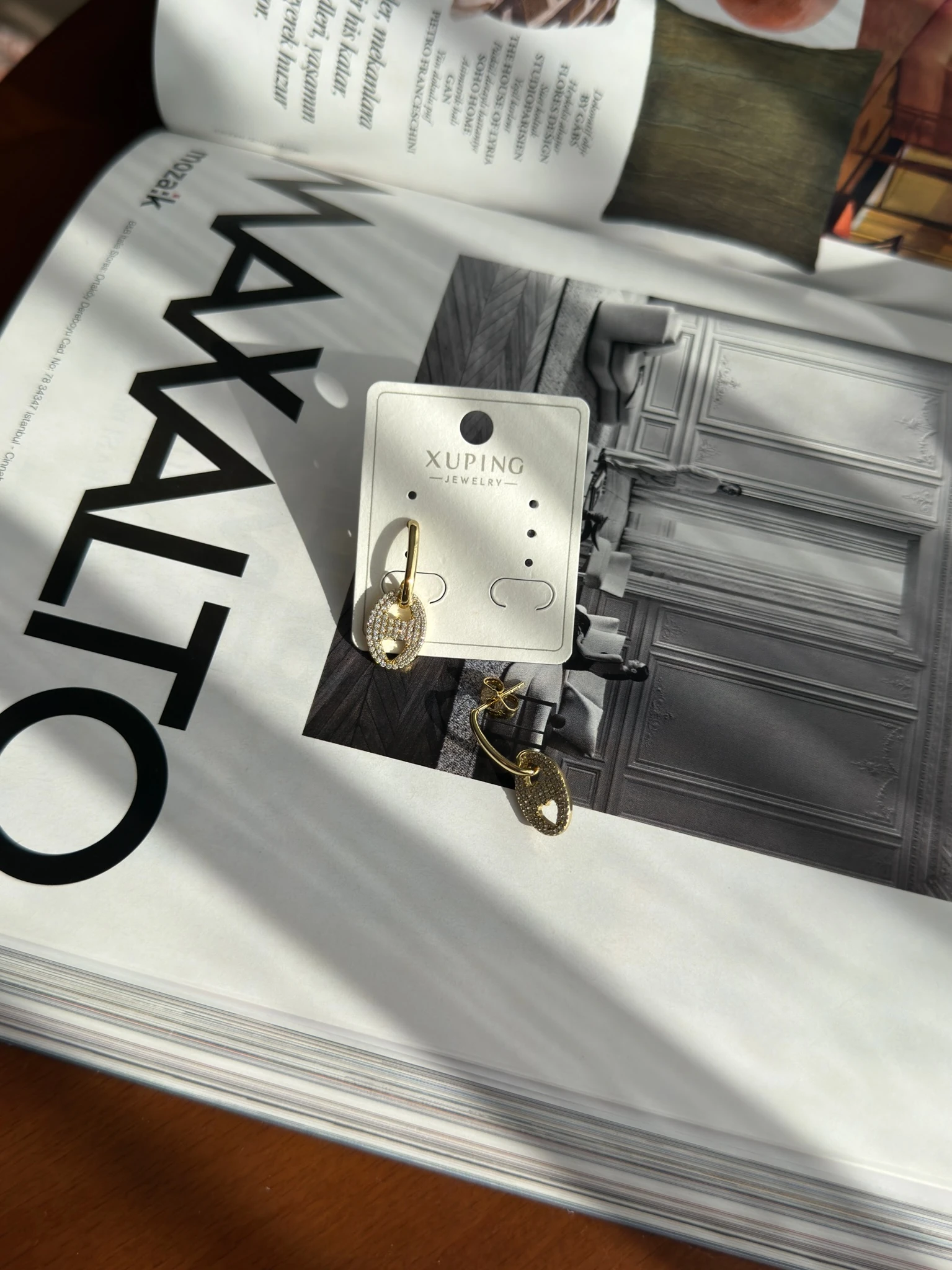 Vip 14K Vidalı Damla Küpe