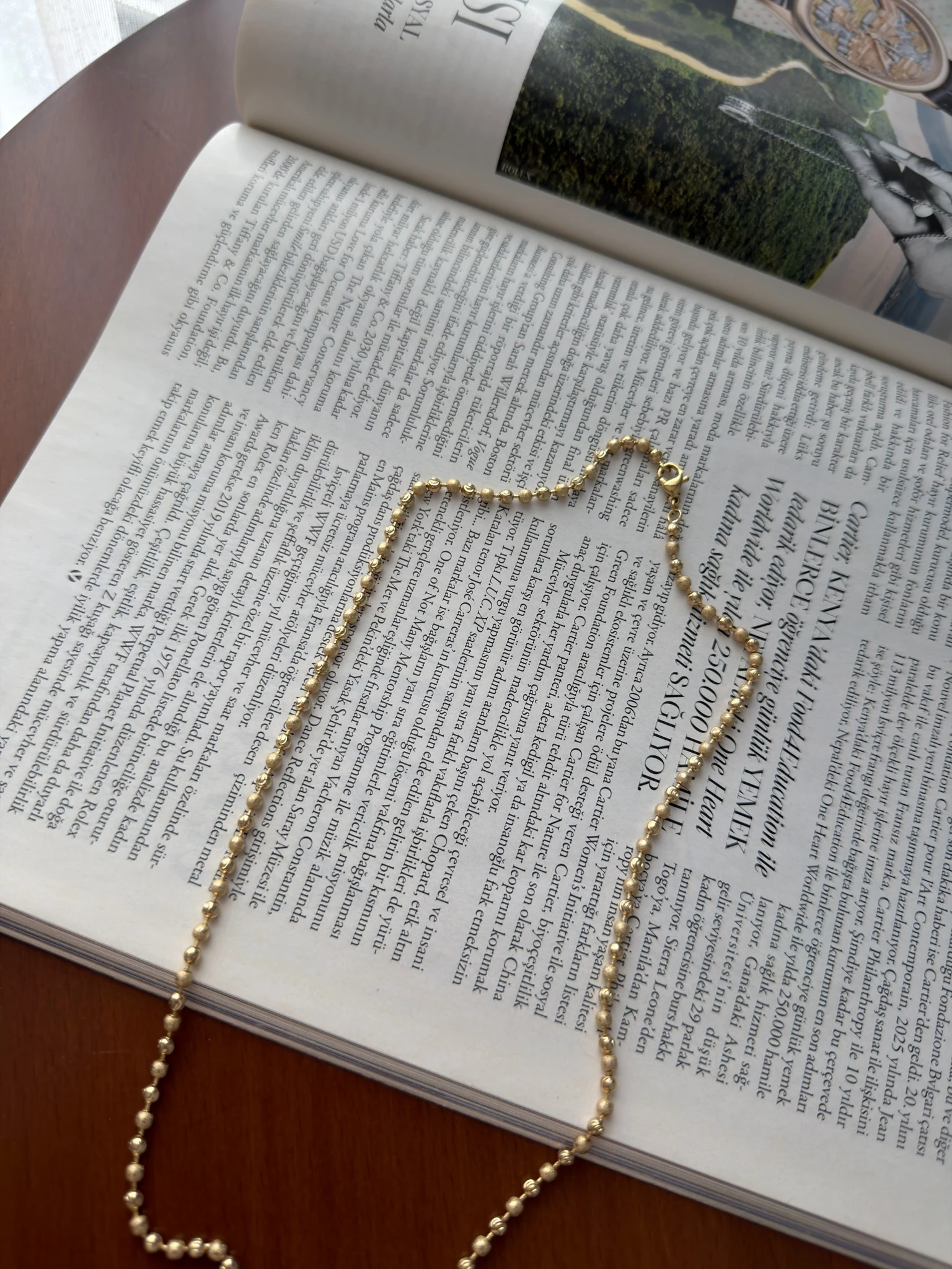 Vip 14K Simli Dorika Kolye