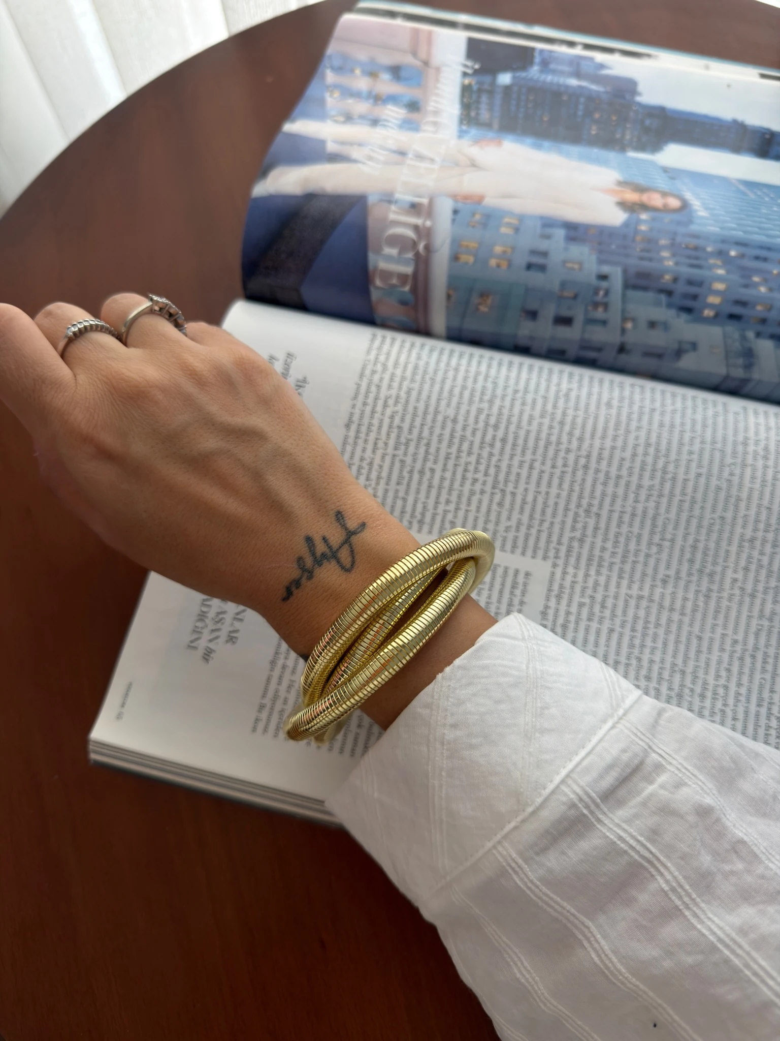 Vip 14 K Kalın Çoklu Boru Bilezik