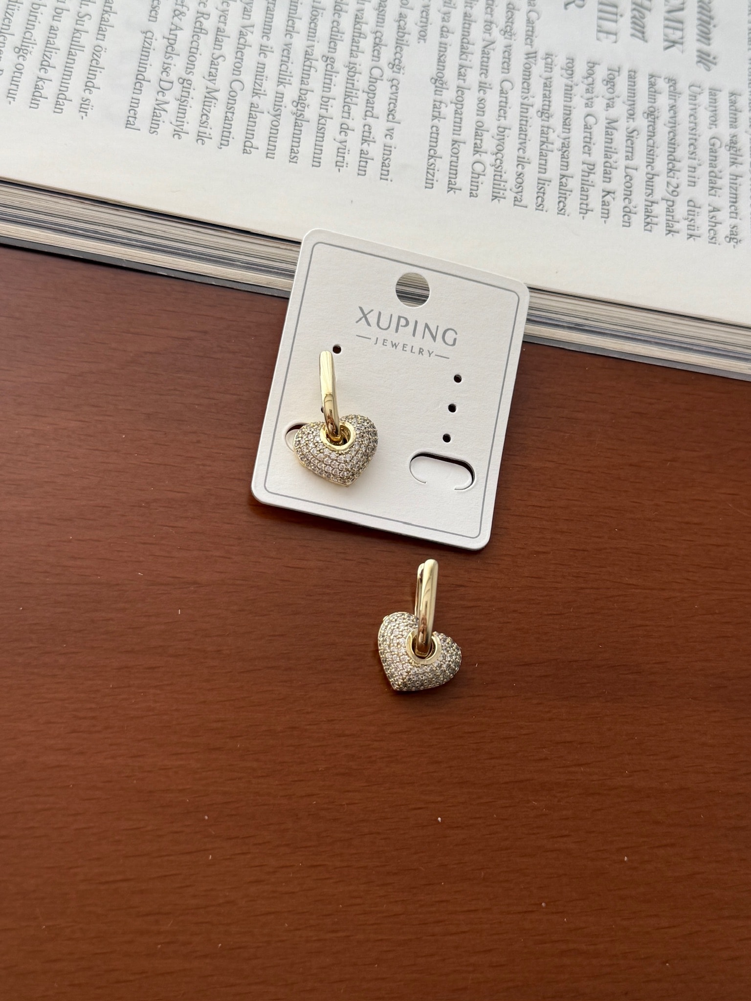 Vip 14K Kalpli Zirkon Küpe