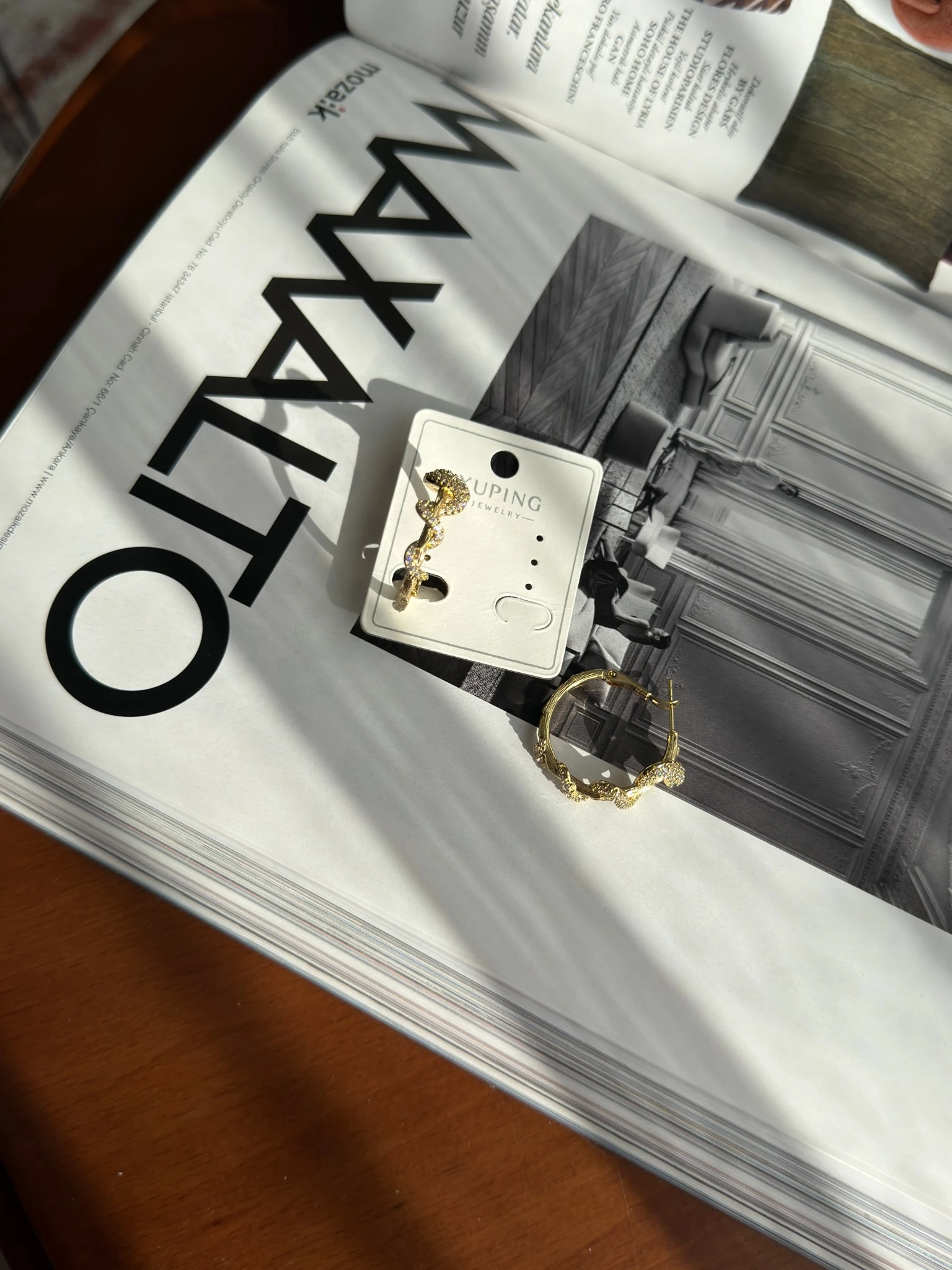 Vip 14K Yılan Halka Küpe