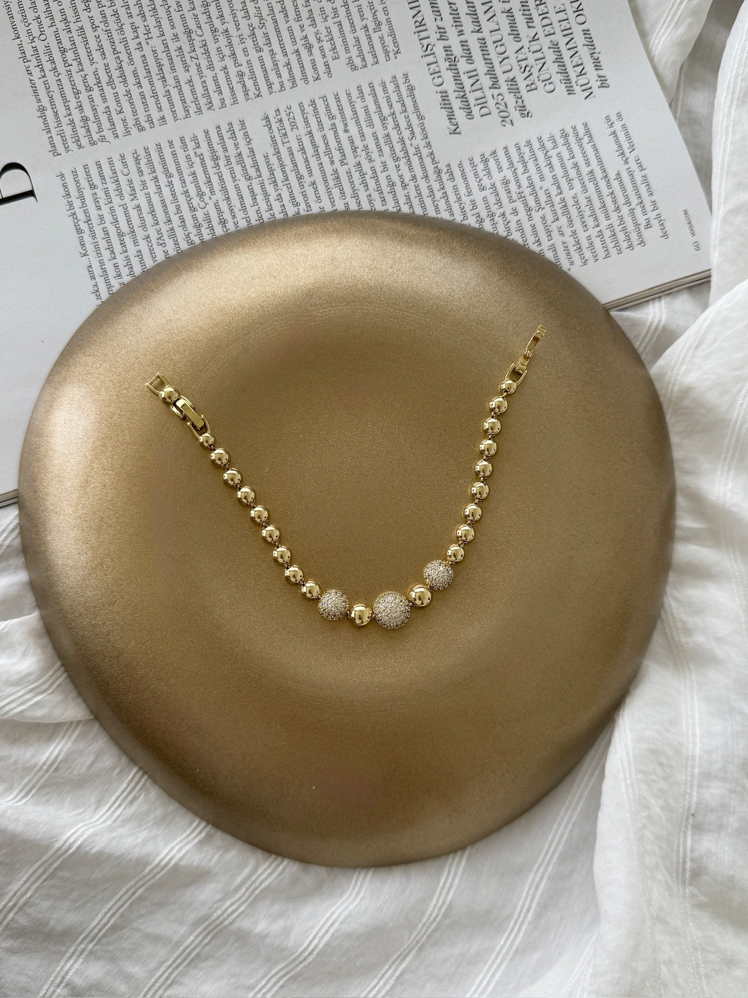 Vip 14 K Kuyumcu Model Ortası Toplu Zirkon Künye
