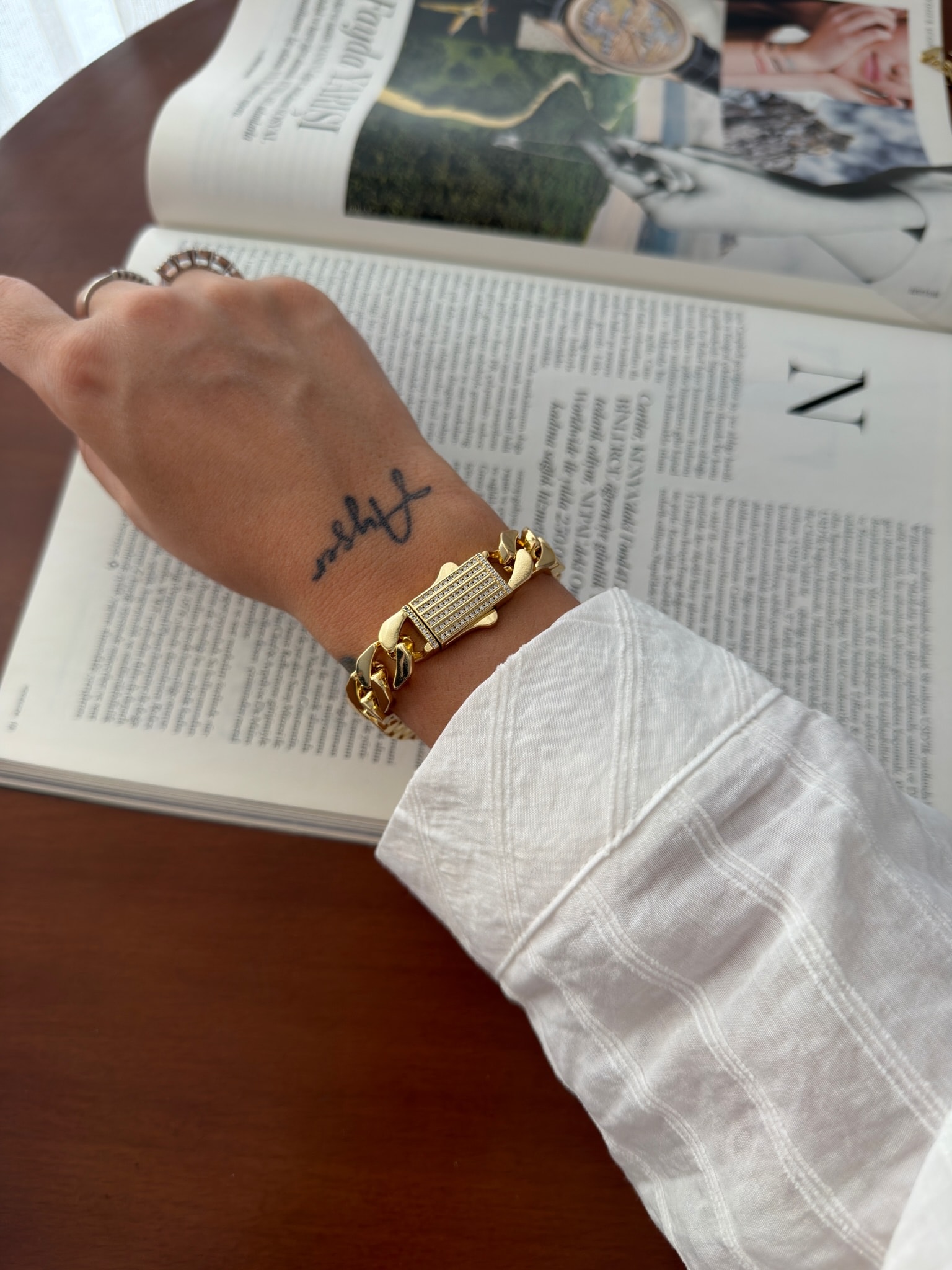 Vip 14K Çift Taraflı Retro Gurmet Künye