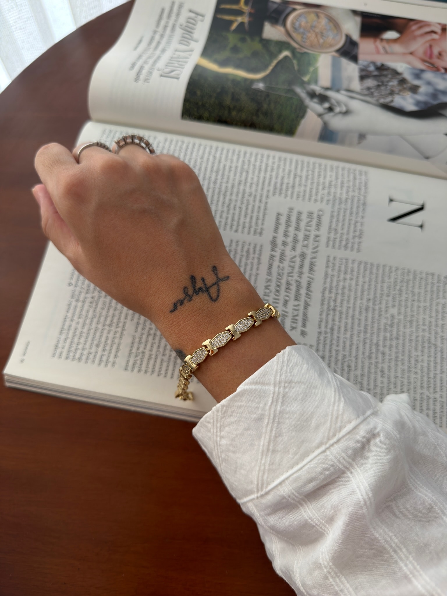 Vip 14 K Oval Taşlı Gurmet Künye