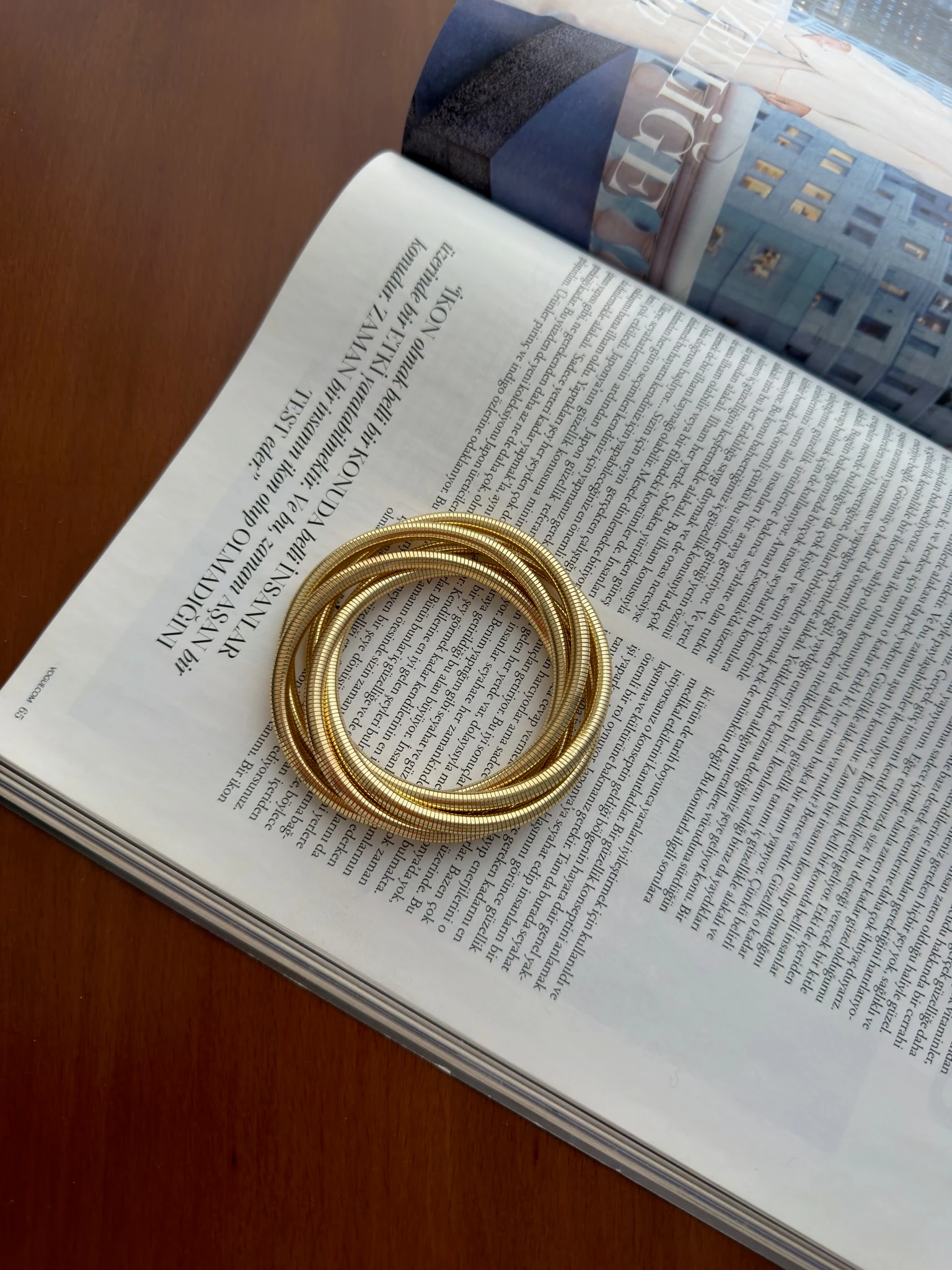 Vip 14K İnce Çoklu Boru Bileklik