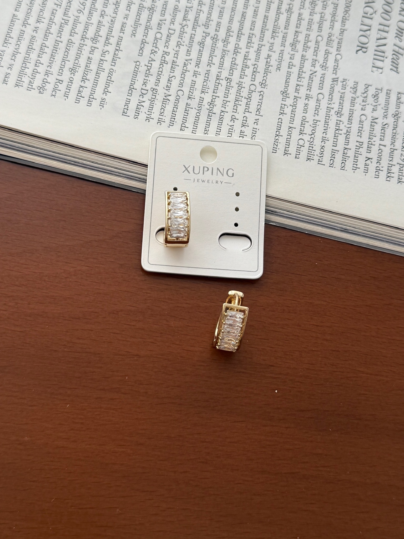 Vip 14K Baget Halka Küpe
