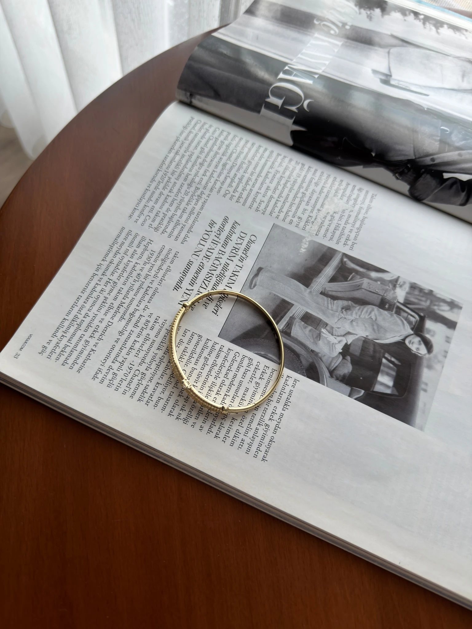 Vip 14K Üç Sıra Zikzak Kelepçe