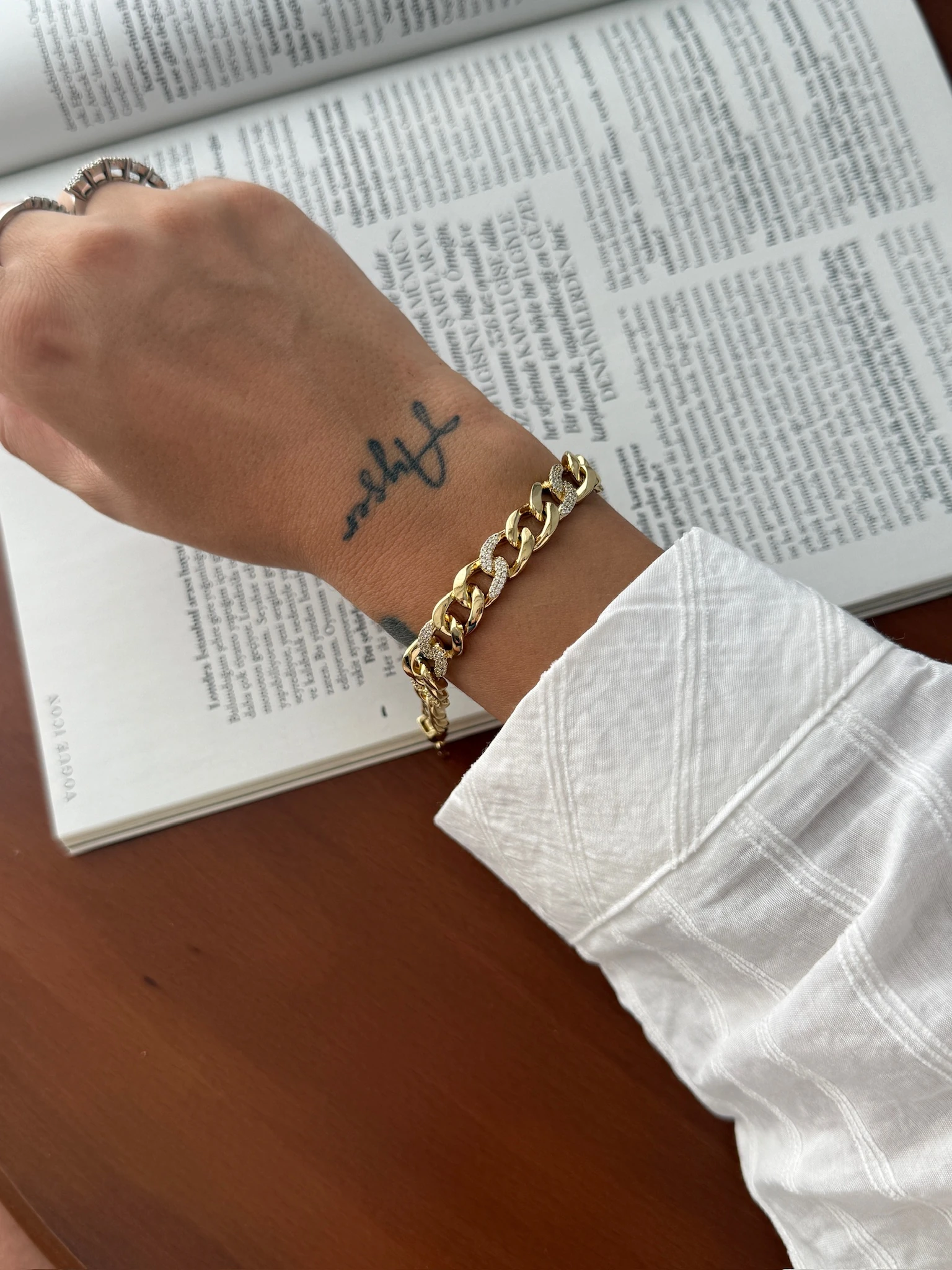 Vip 14K Taşlı Düz Klasik Gurmet Künye