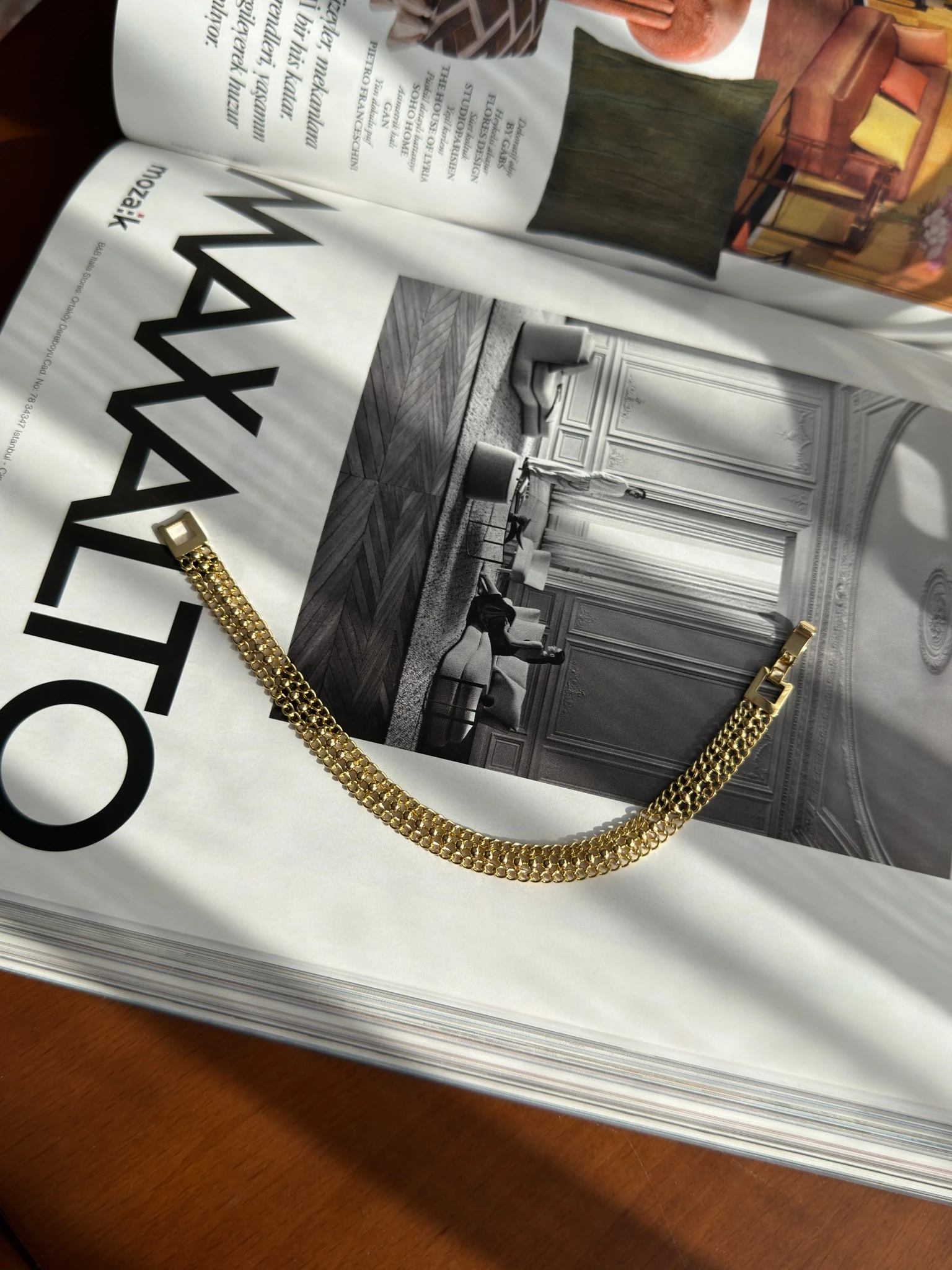 Vip 14K Ortası Toplu İnce Hasır Künye