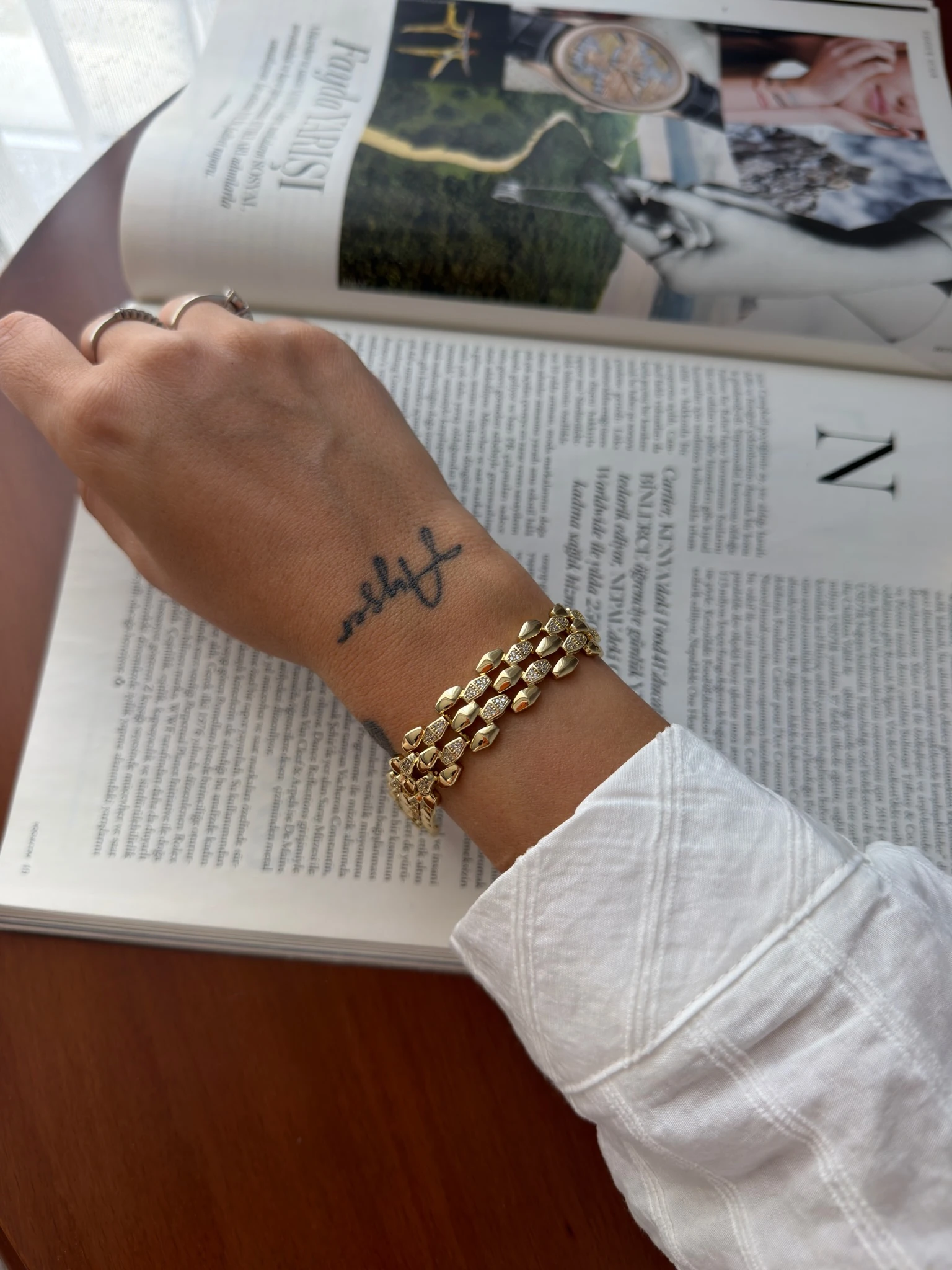 Vip 14K Kalın Baklava Hasır Künye