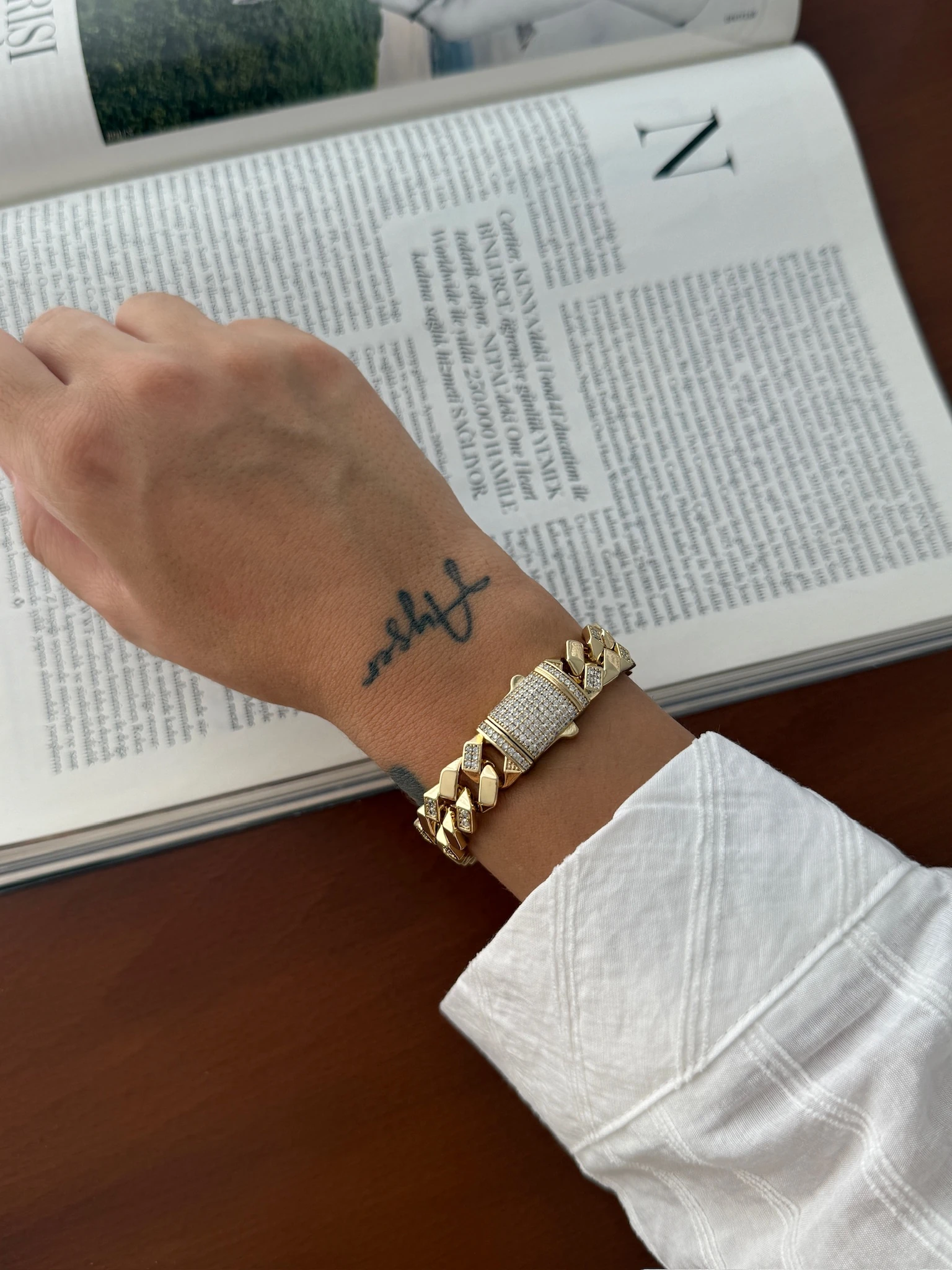 Vip 14K Dikdörtgen Geçişli Gurmet Künye