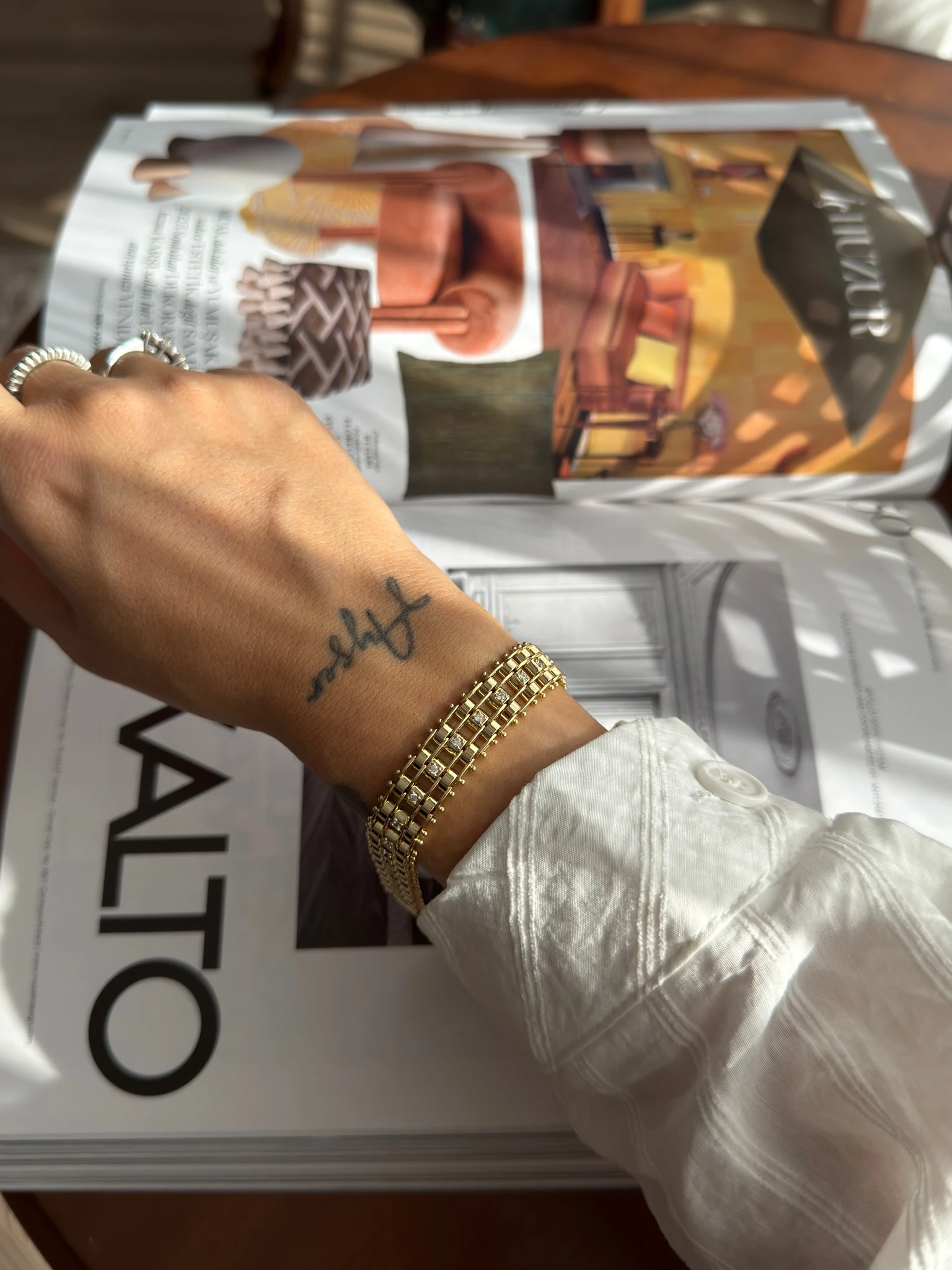 Vip 14K Kalın Sepet Hasır Künye