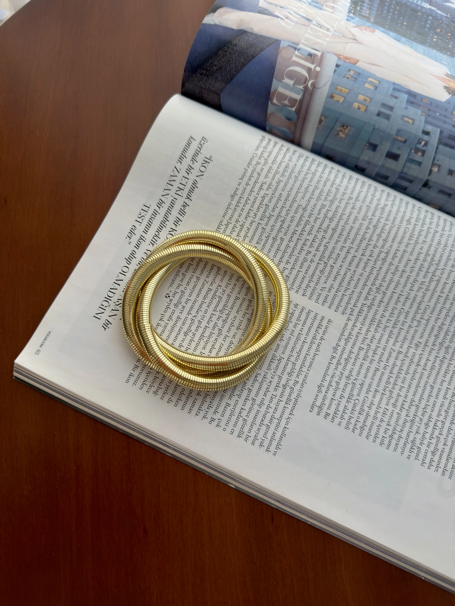 Vip 14 K Kalın Çoklu Boru Bilezik