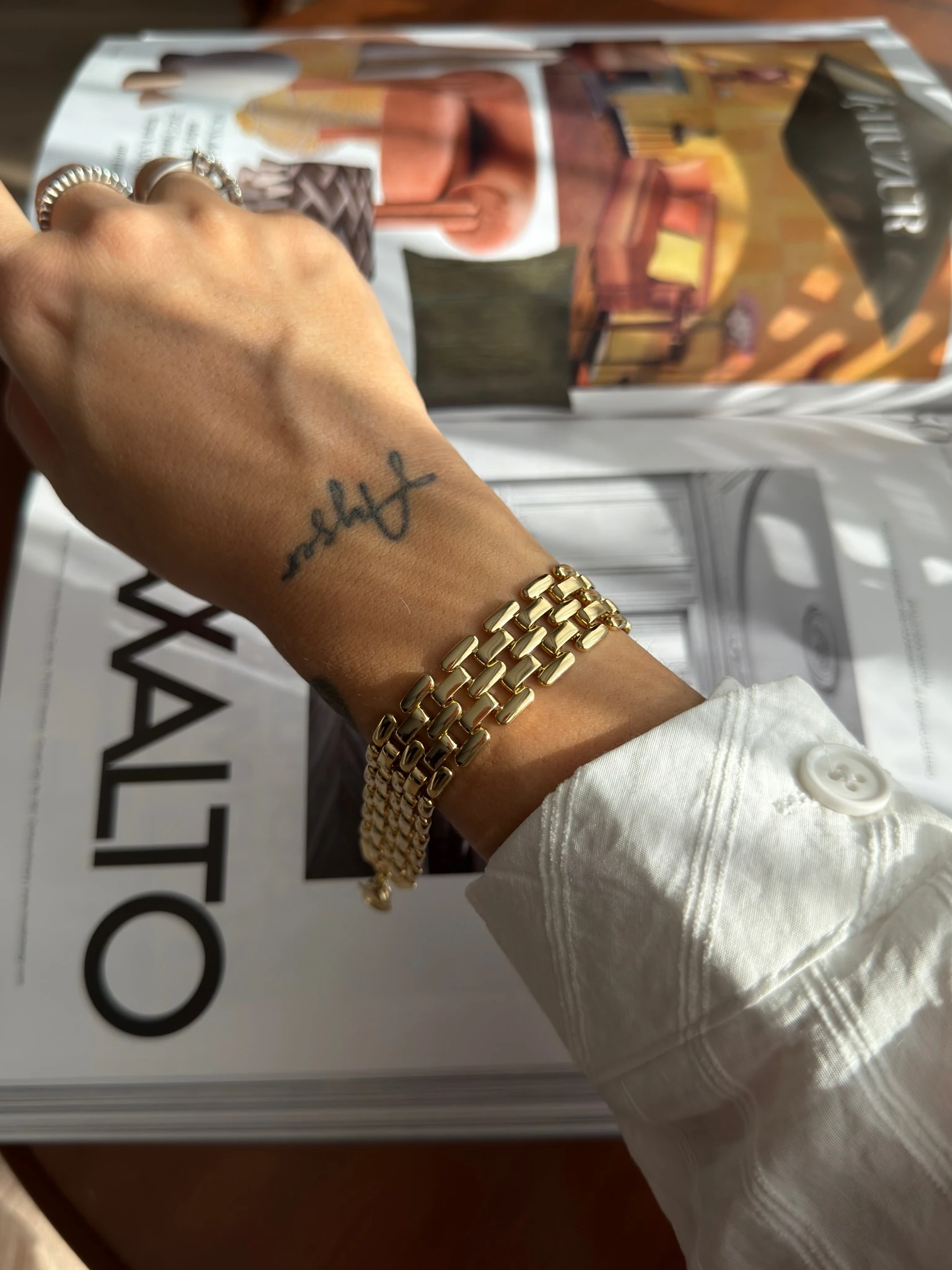 Vip 14K Uzatmalı Kalın Hasır Künye