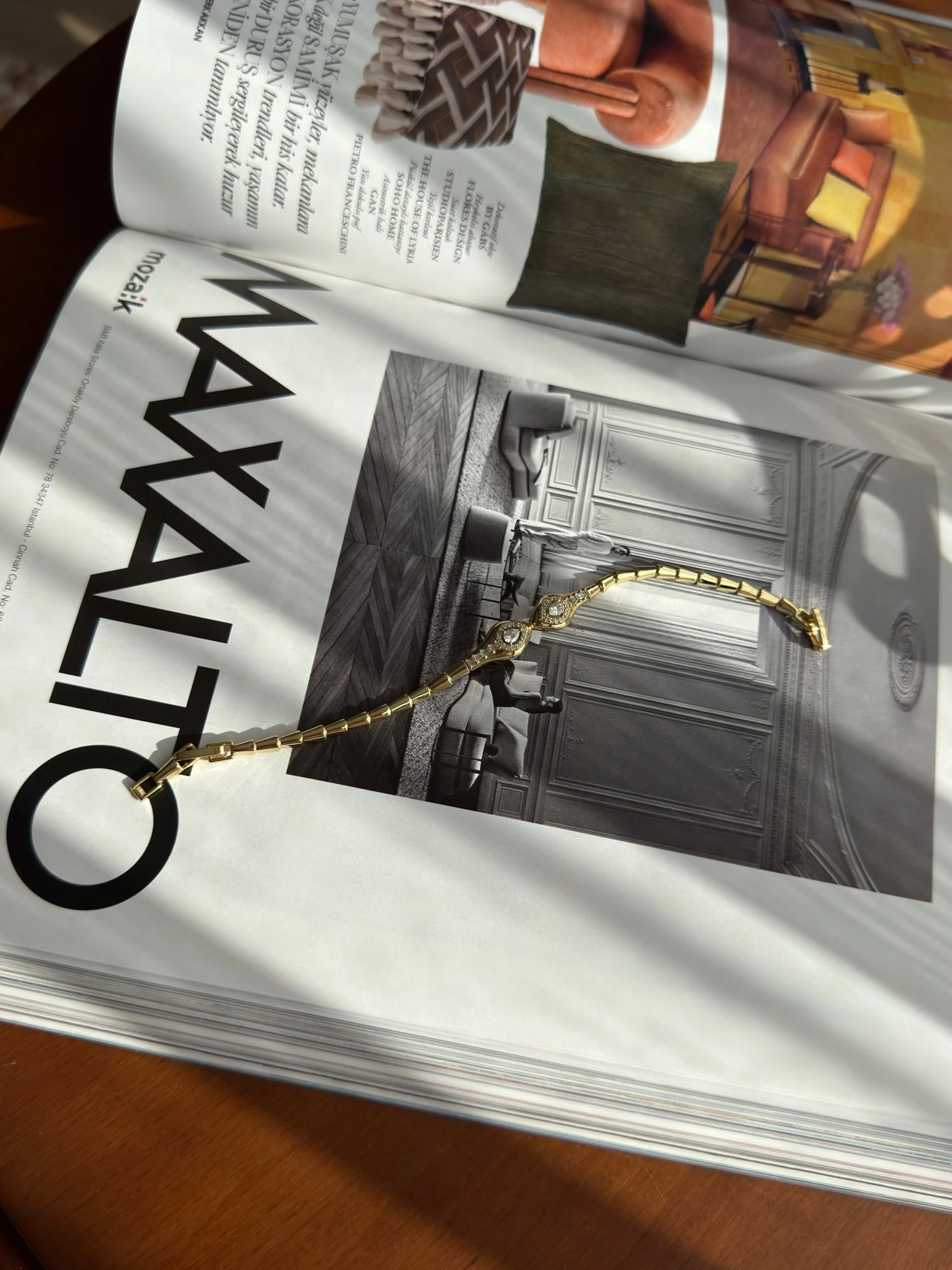 Vip 14K Yılan Detaylı Damla Künye