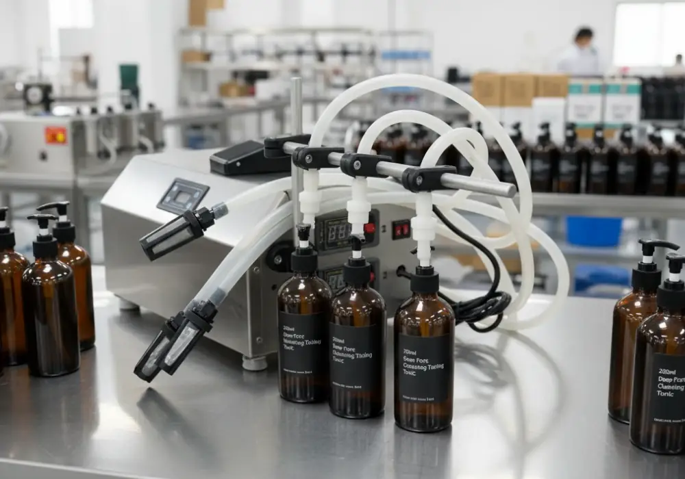 Masaüstü sıvı dolum makinesi