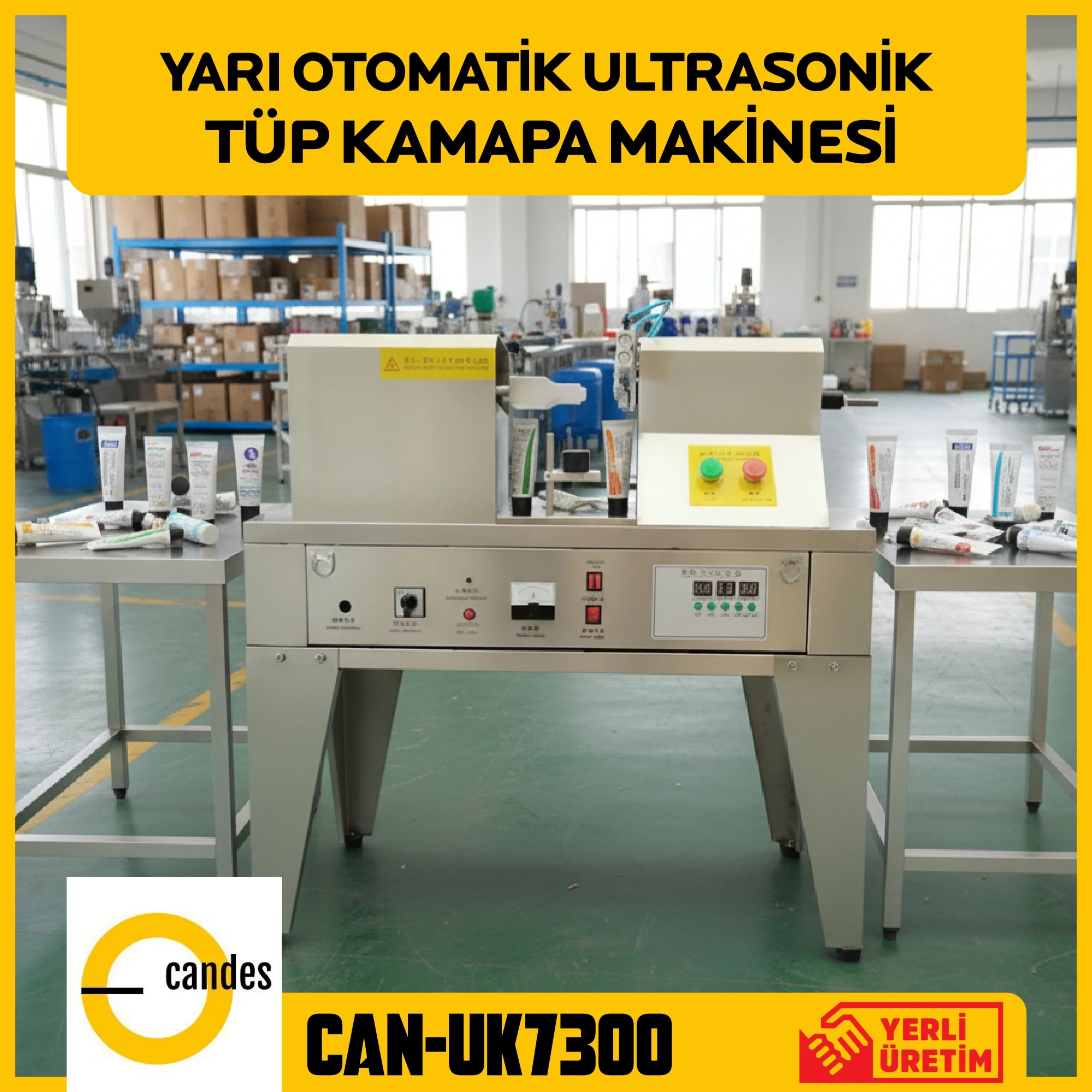 Candes CAN-UK7300 Ultrasonik Plastik Tüp Kapama Makinesi