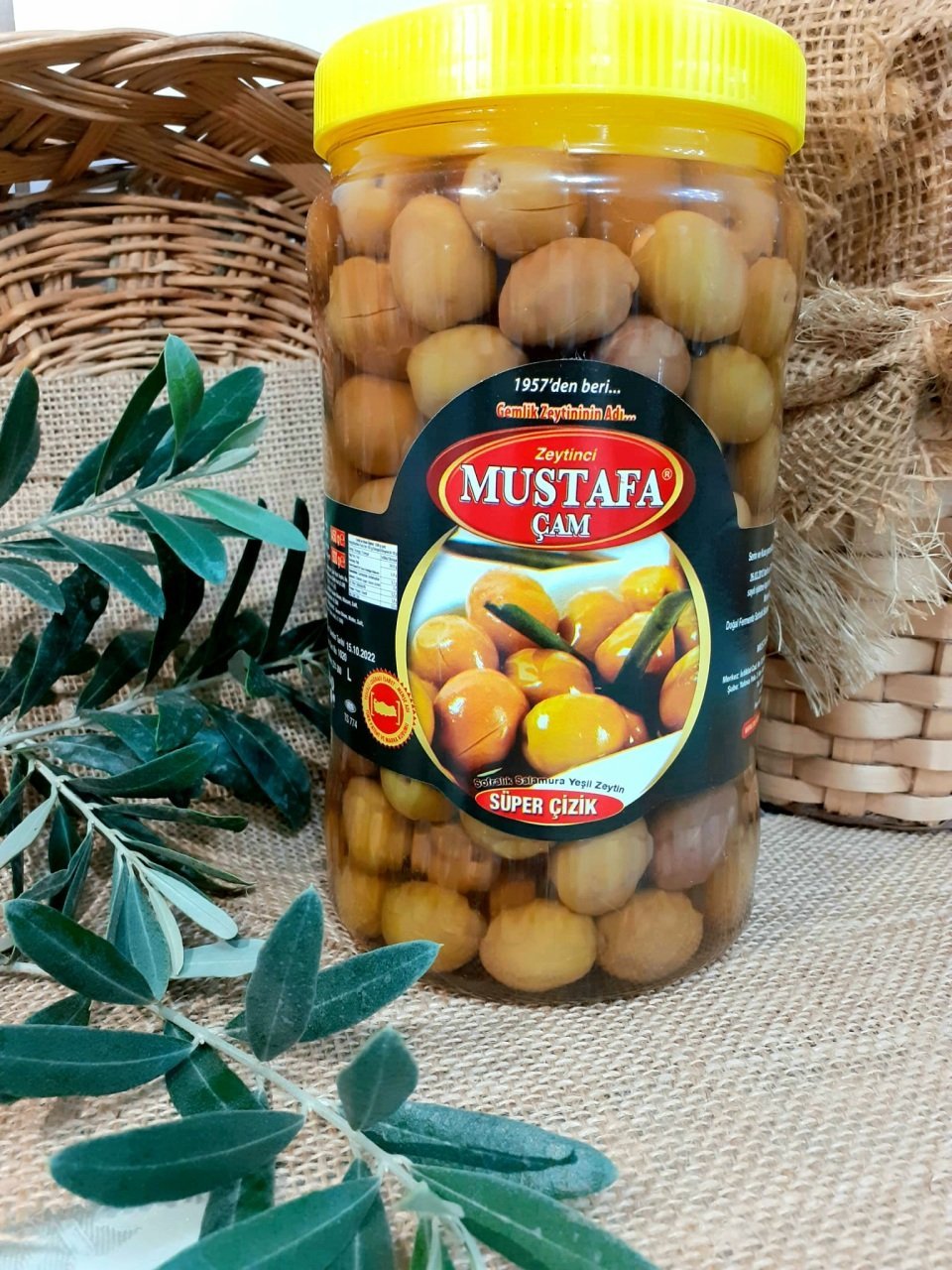 Gemlik Çizik Yeşil Zeytin - 1 Kg