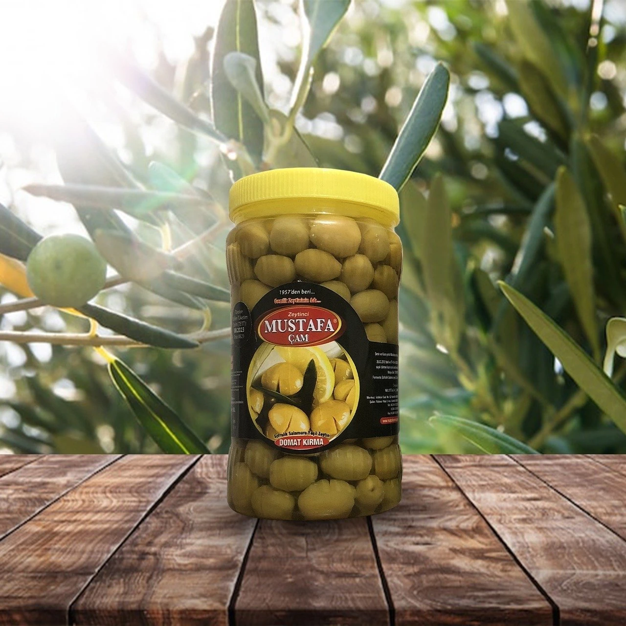 Domat Kırma Yeşil Zeytin - 1 Kg