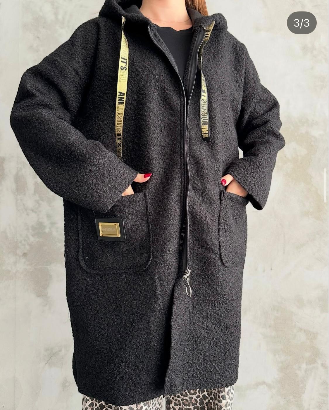 BUKLET OVERSIZE SİYAH MONT