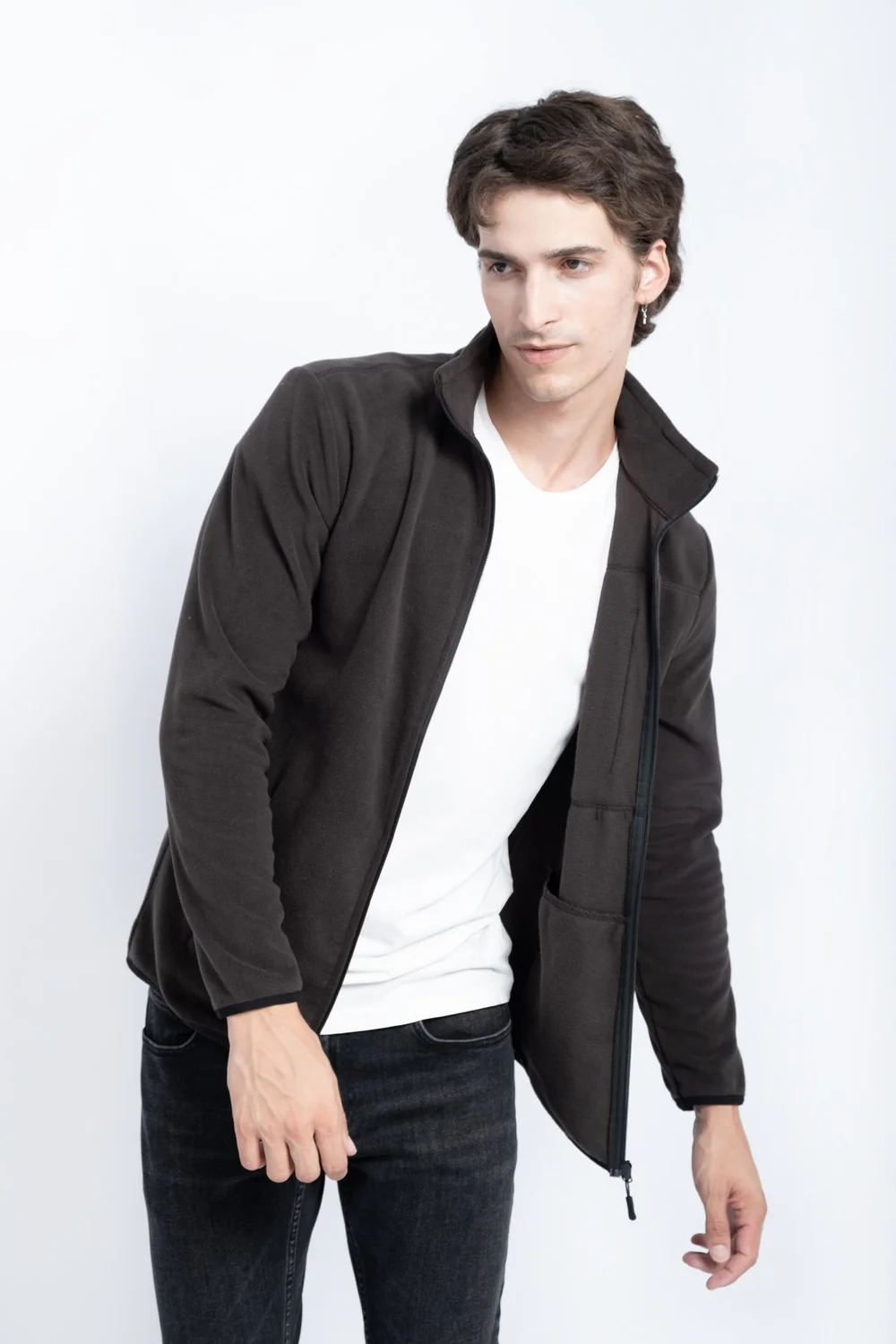 ERKEK DİK YAKA POLAR CEKET