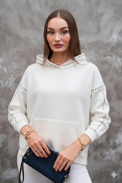 KAPUŞONLU ZIMBALI SWEAT