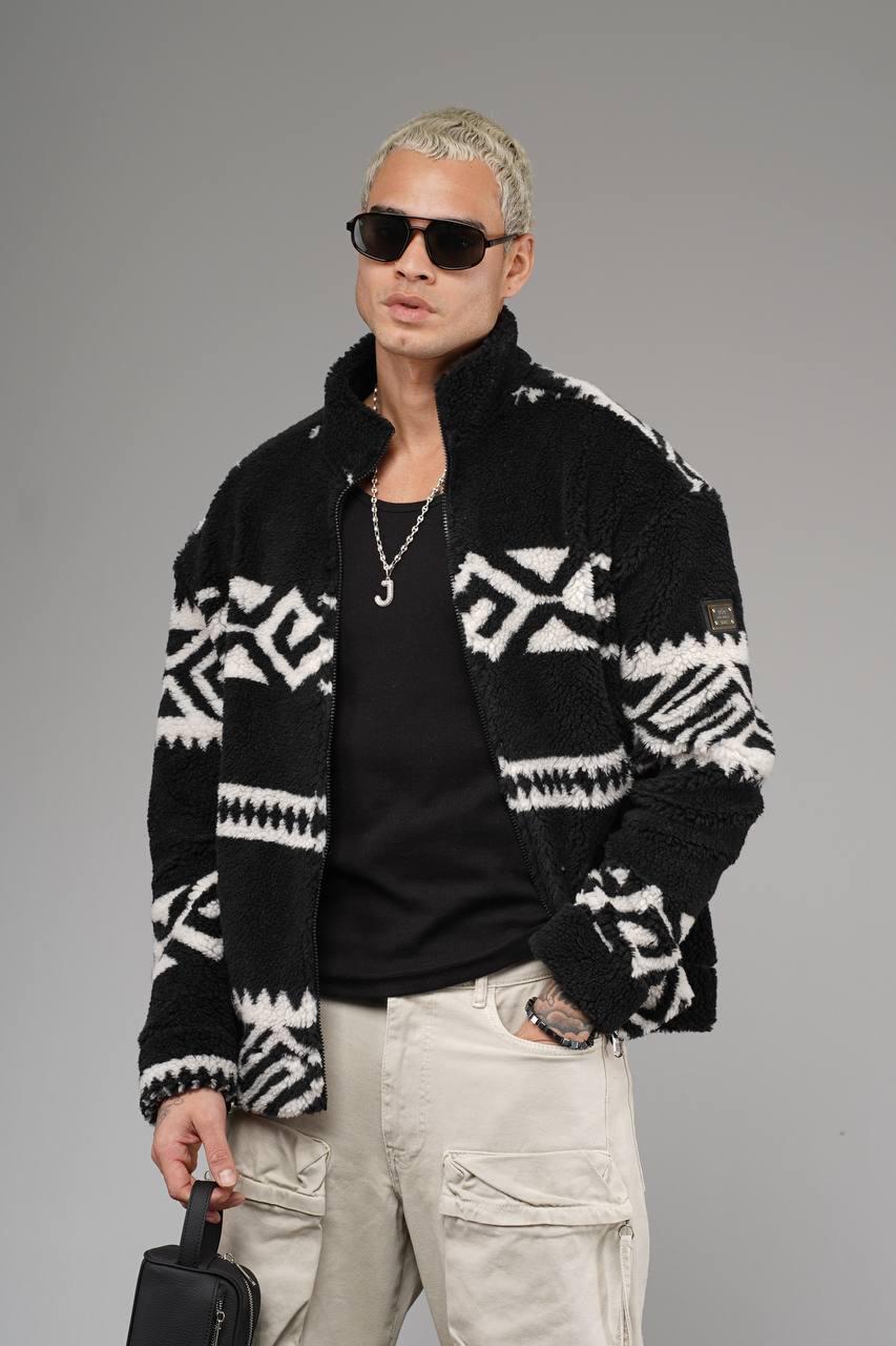 İÇİ ASTARLI ERKEK DESENLİ POLAR CEKET