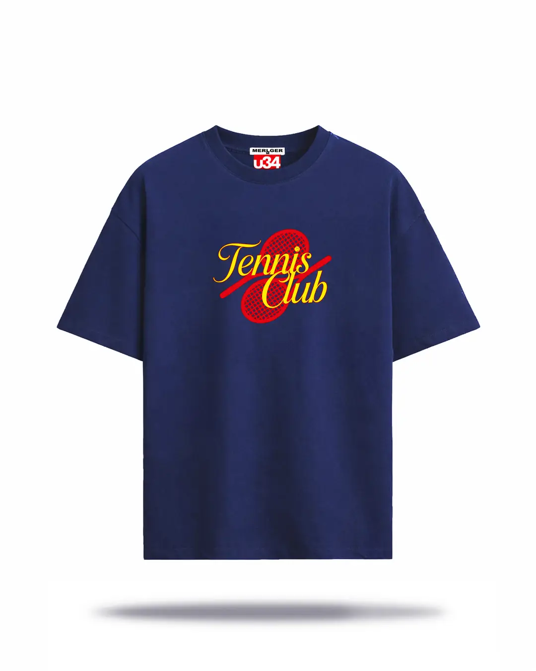 u34. - Tennis Club Oversize Graphic Unisex Tişört