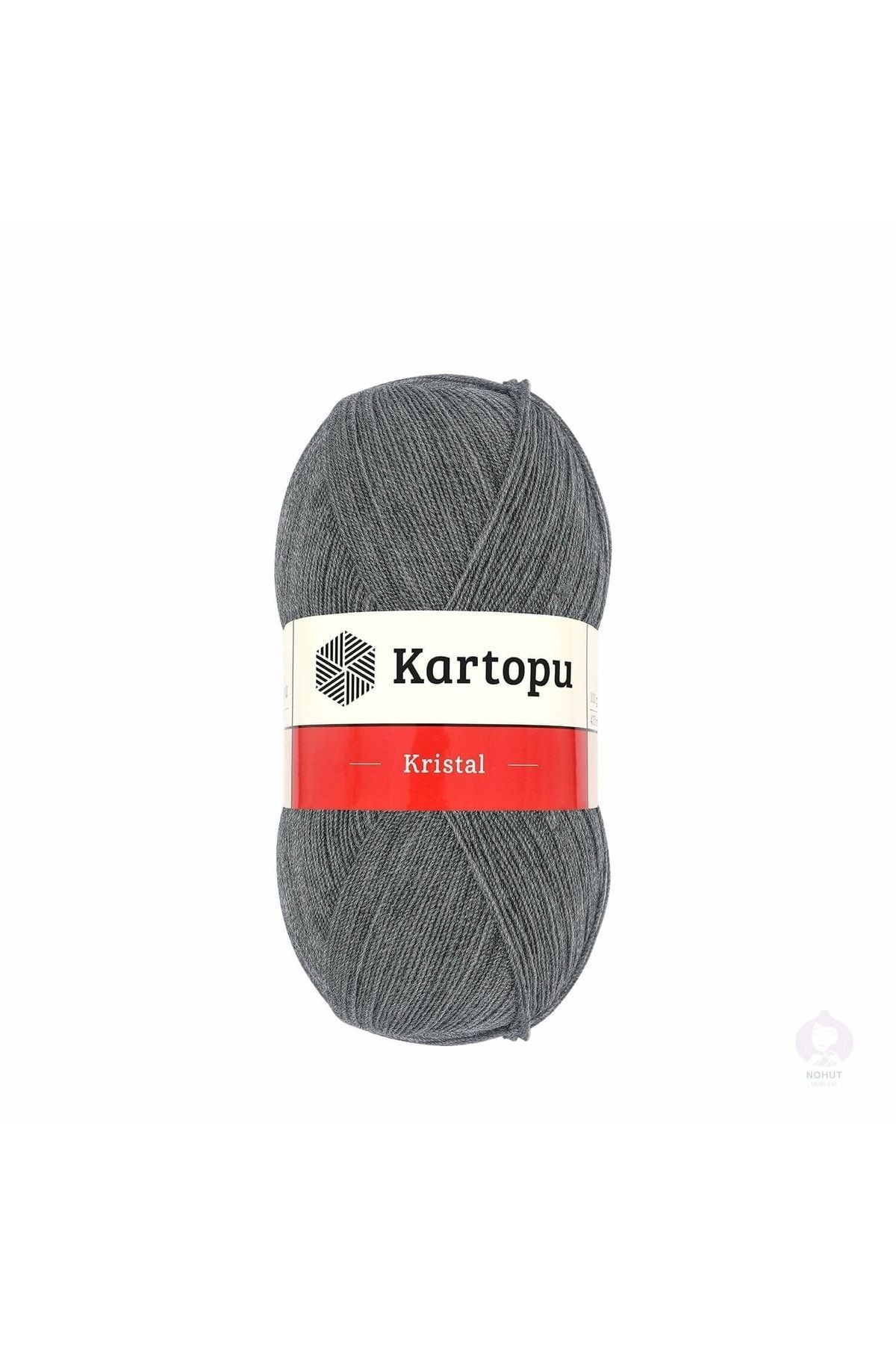 Crystal K1002 5 Pieces Fiber Floss Hand Knitting Yarn Dark Gray